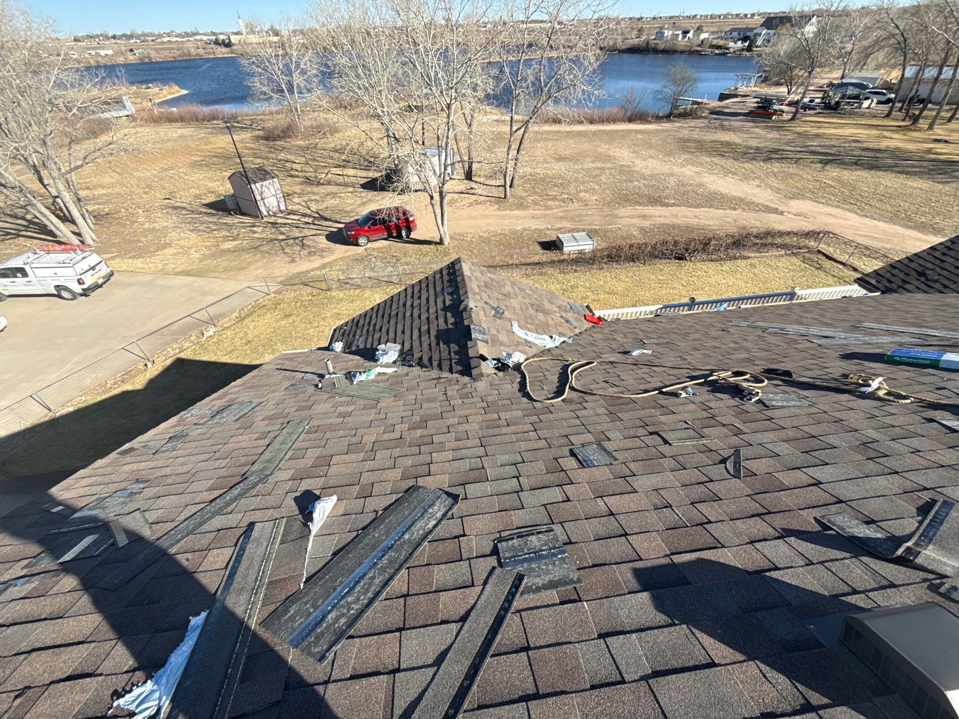 New Roof using Malarkey - Vista - Natural wood by RTP Roofing Company