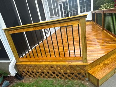 Wood Deck using Wood Sealant