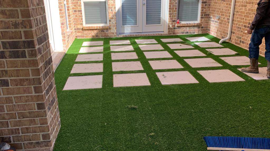 Ruby — Artificial Turf Upgrade & New Drainage System by Texas Urban Elements