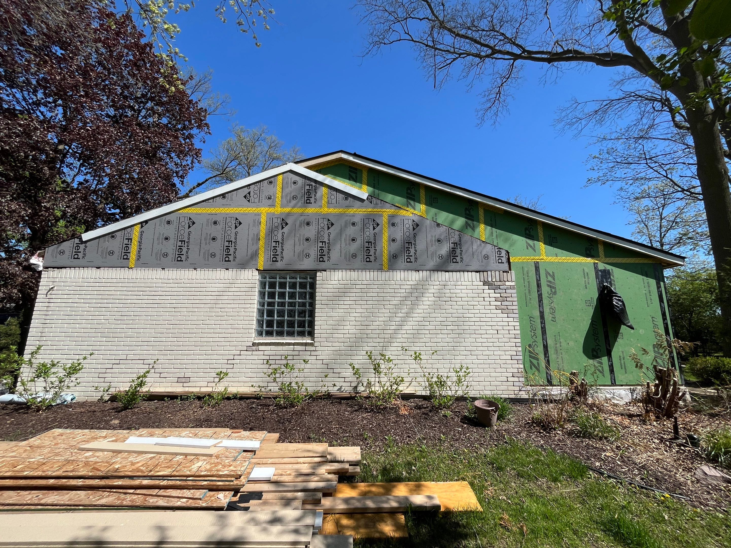 Siding Replacement using Hardie Plank S8 1/4"  Arctic White by 180 Contractors