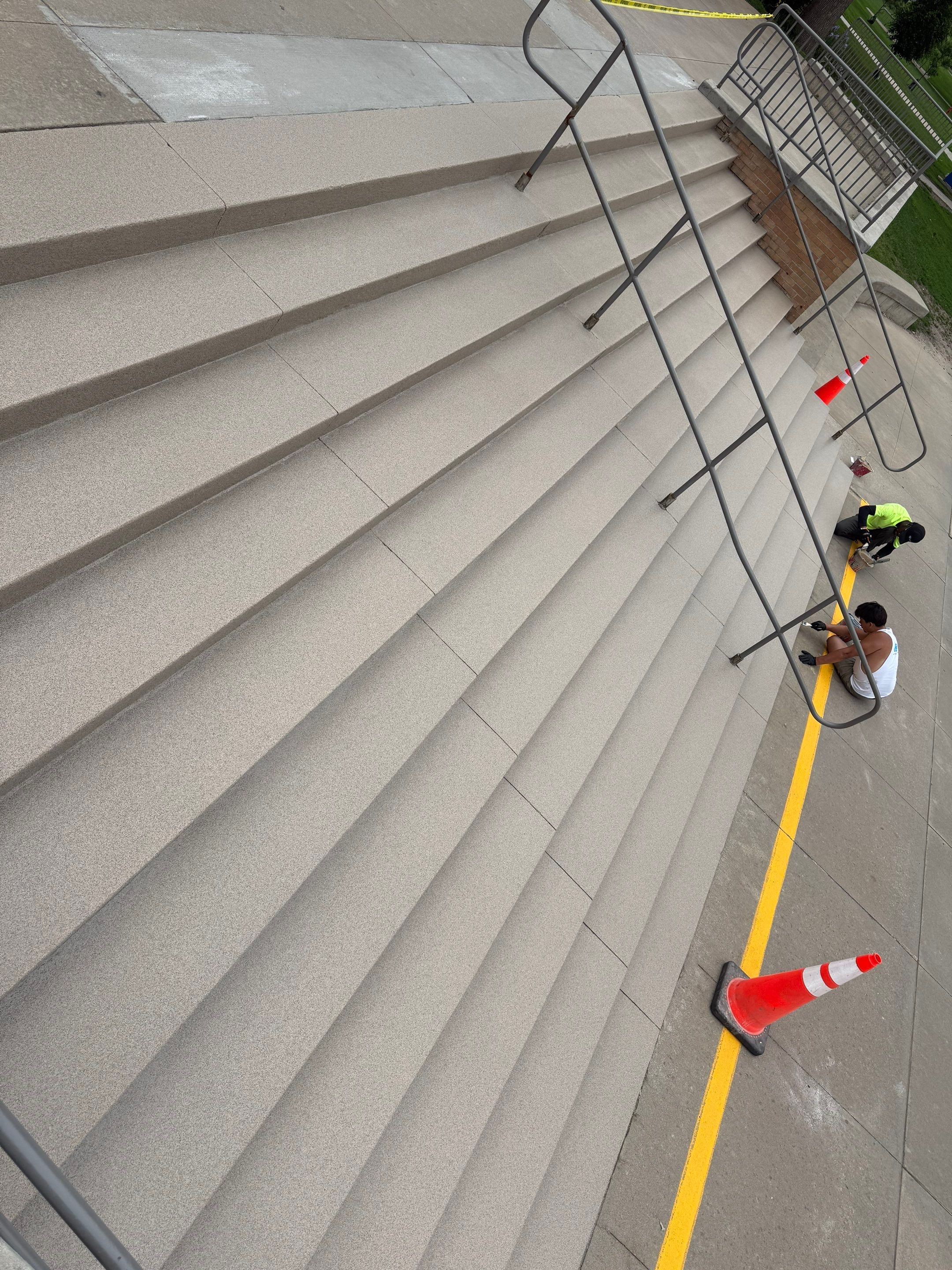 Concrete Stair Repair and Protective Coating in Sioux Falls by Select Painting, Coatings & Garage Cabinets