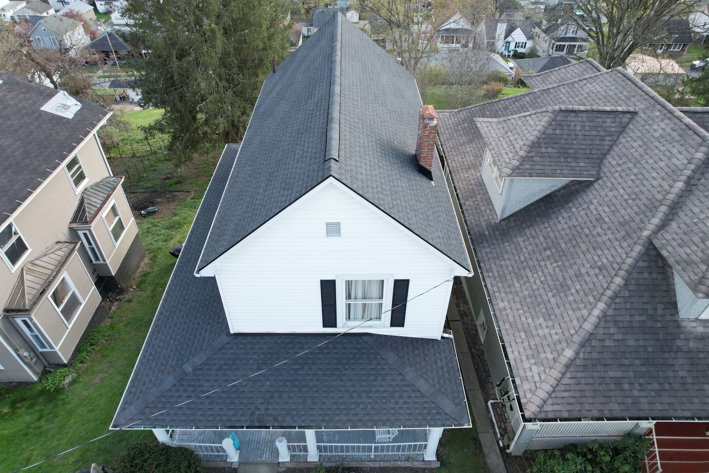 Residential Roofing Installation using GAF Timberline HDZ Charcoal by Rainstoppers Roofing