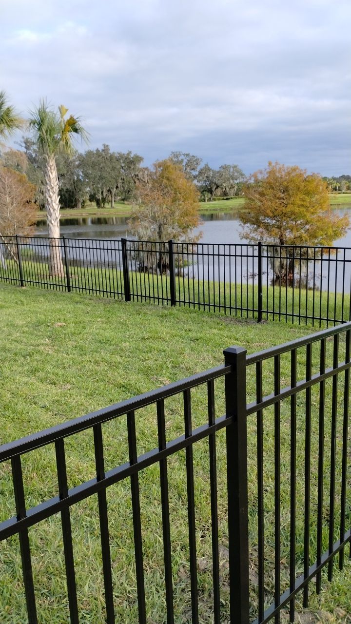 Aluminum Fence Installation using 3 Rail Aluminum Fence by Asap fence and gates, LLC