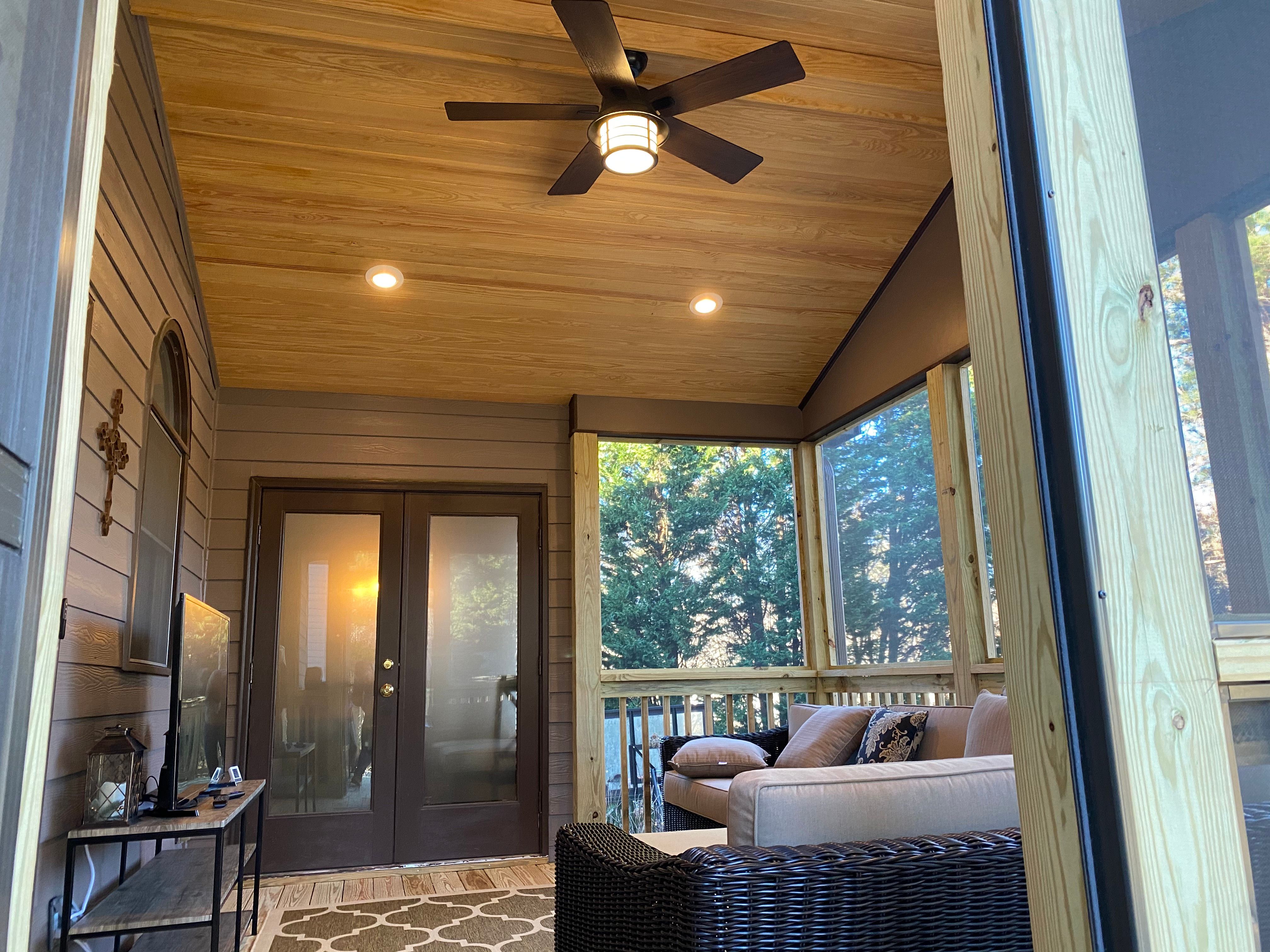 Custom Screened-In Porch and Deck Addition in Powder Springs by Swift Home Renovations