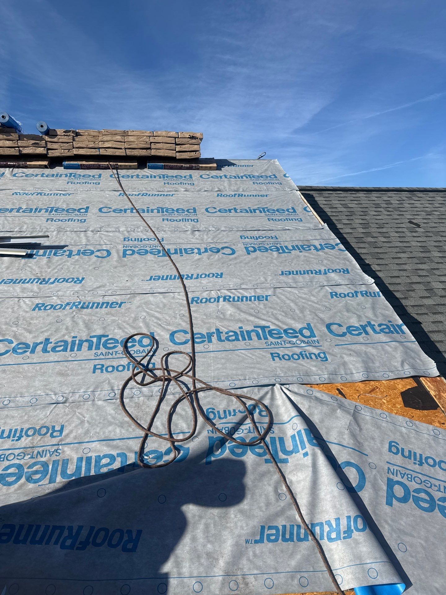 Bristow: Residential Roof Replacement with CertainTeed Landmark Pro in Max Def Colonial Slate by RM Banning, Inc.