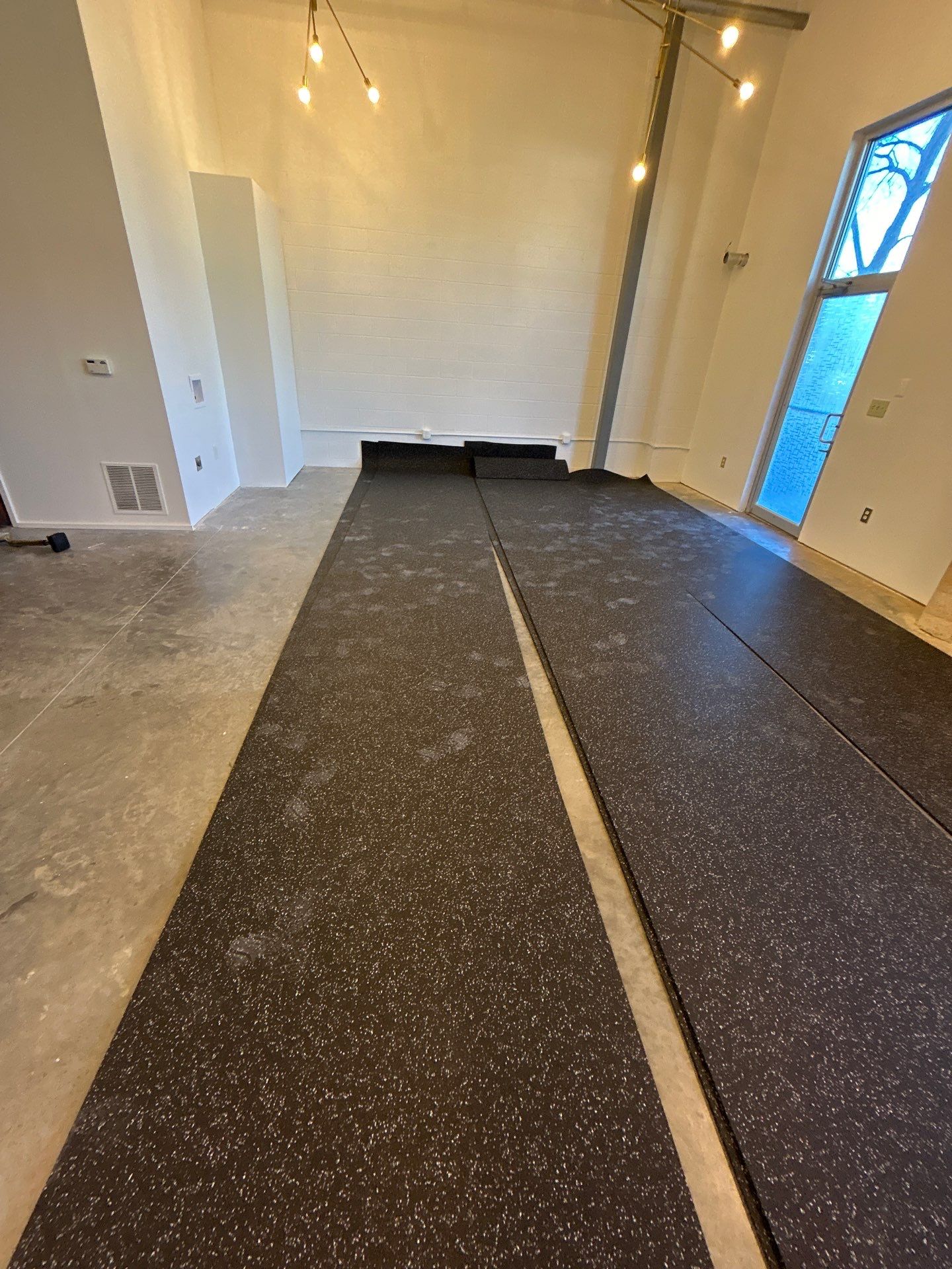 Rubber Gym Floor for local Trainer by Footprints Floors of East Atlanta