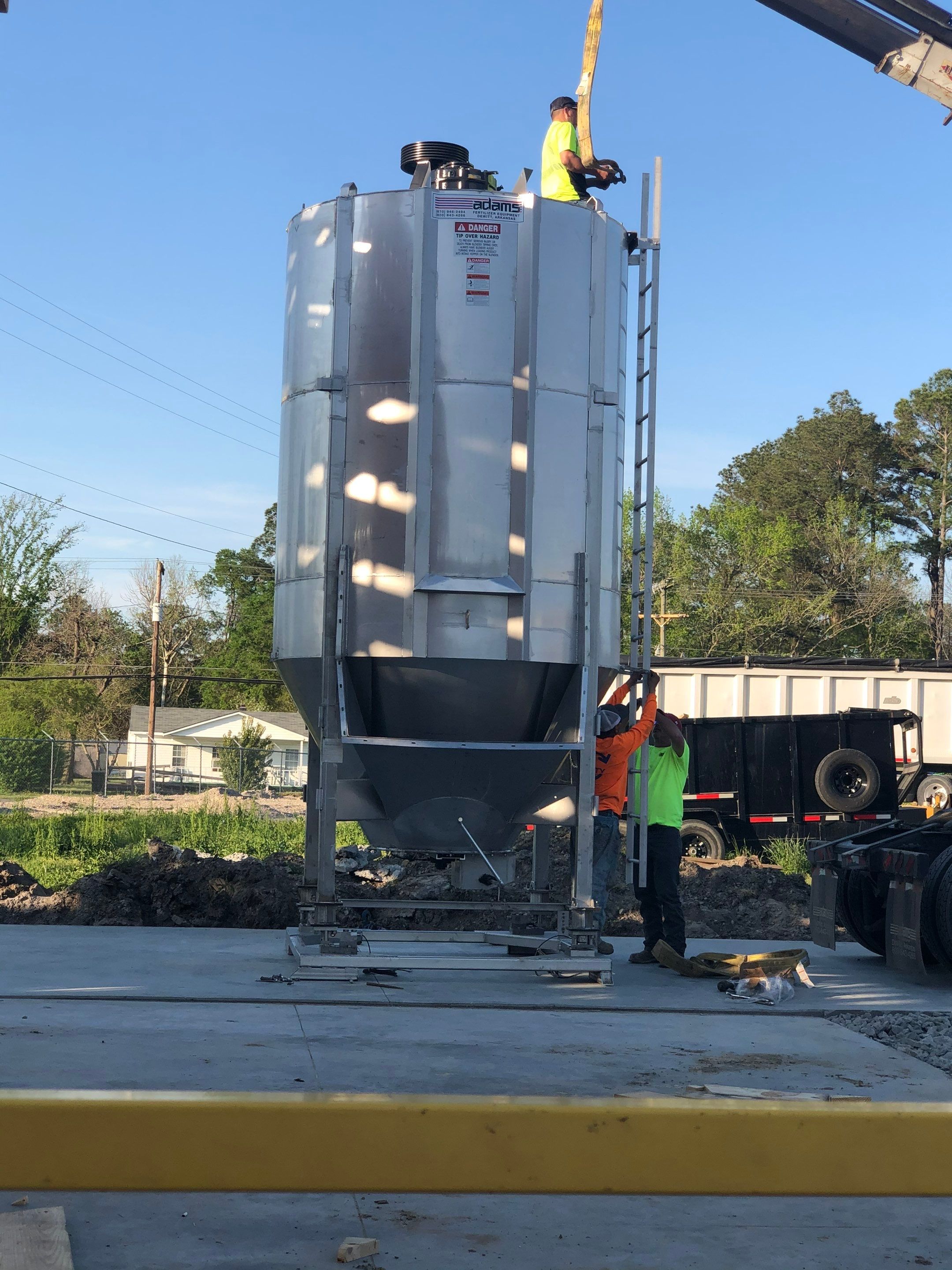 Turnkey Construction – Six-Bay Fertilizer Storage Shelter by S.W. Contracting & Consulting