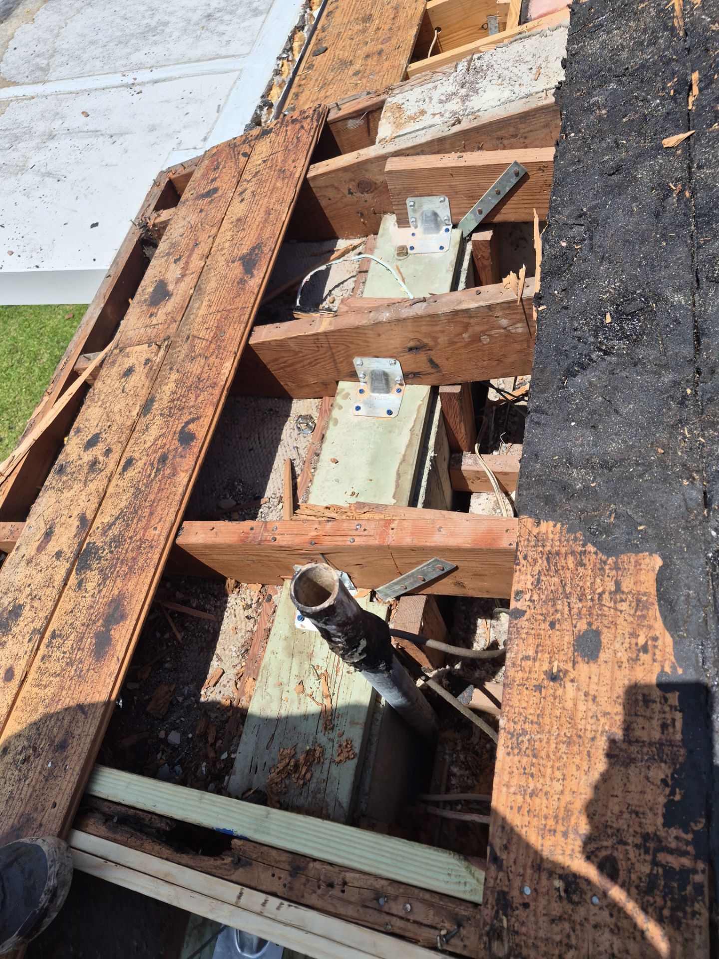 Residential Roofing Installation using 1" Nail strip metal roof by BLUES BROTHERS ROOFING
