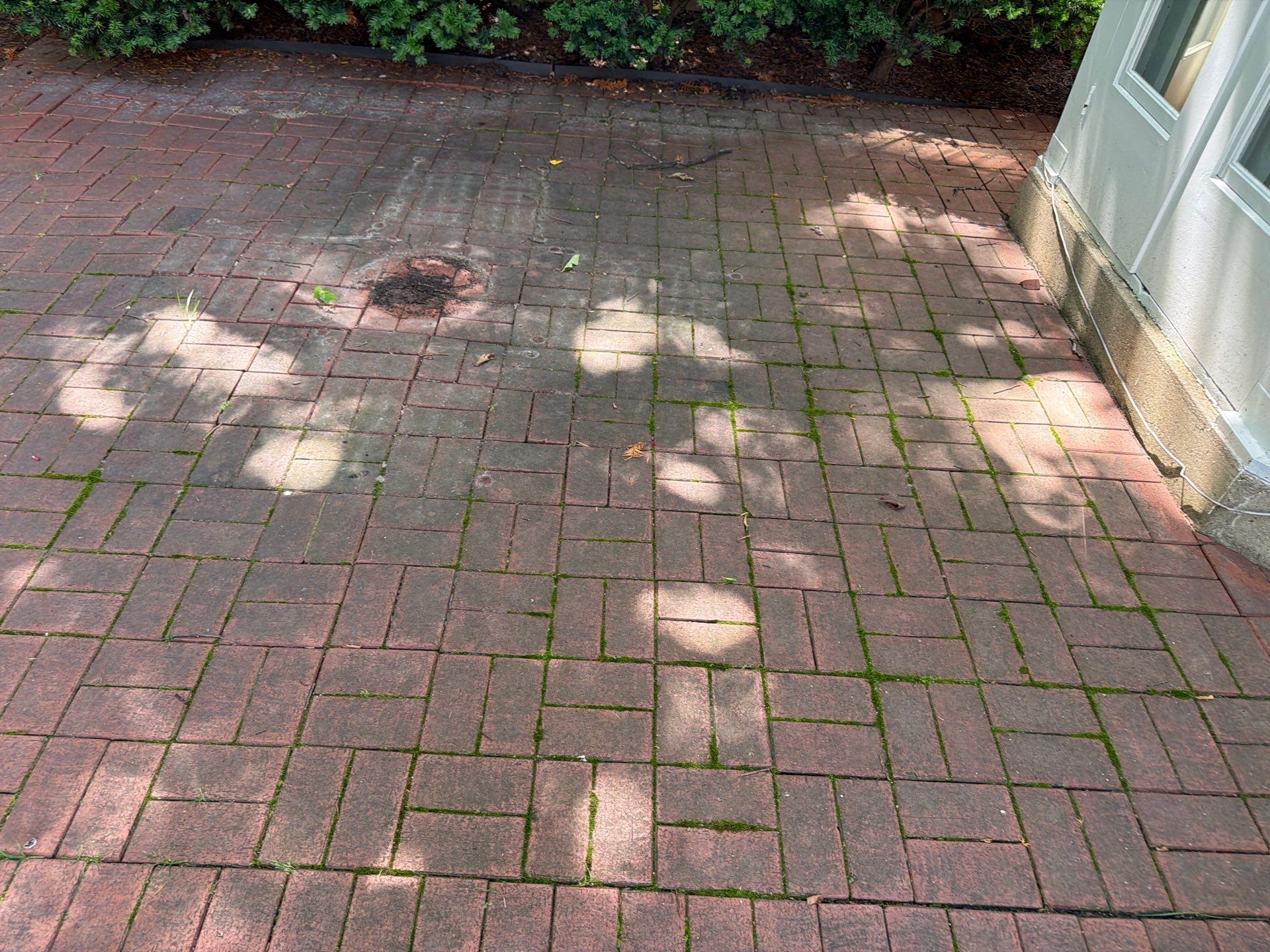 Brick Paver cleaning, sanding, seal by Northern Power Washing LLC.