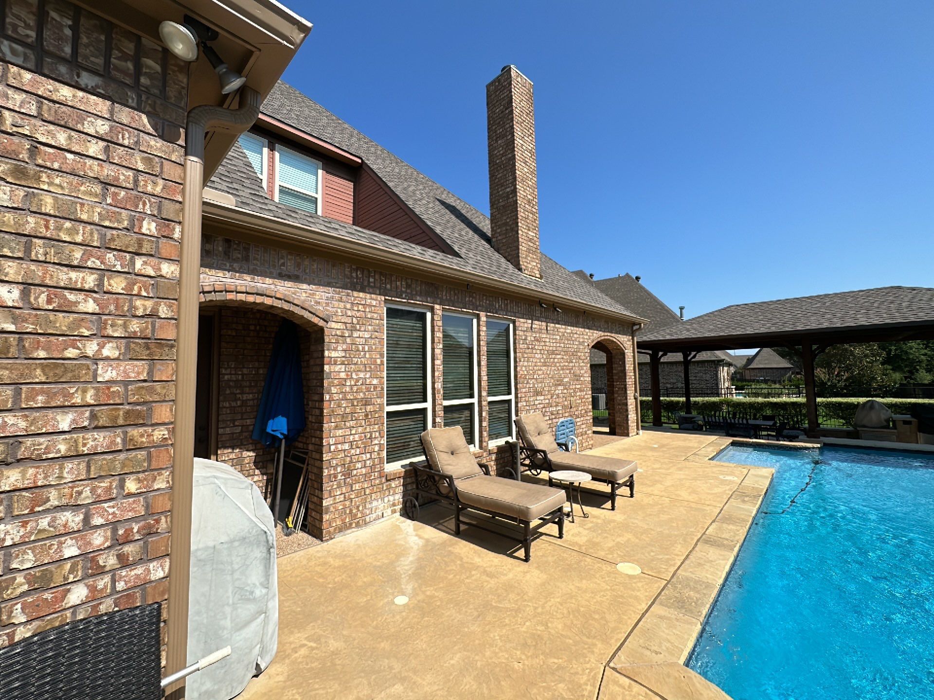 Beautiful Estate Remodel - Roof, Copper Gutters, Exterior Stain, Siding Replacement by First United Roofing & Construction