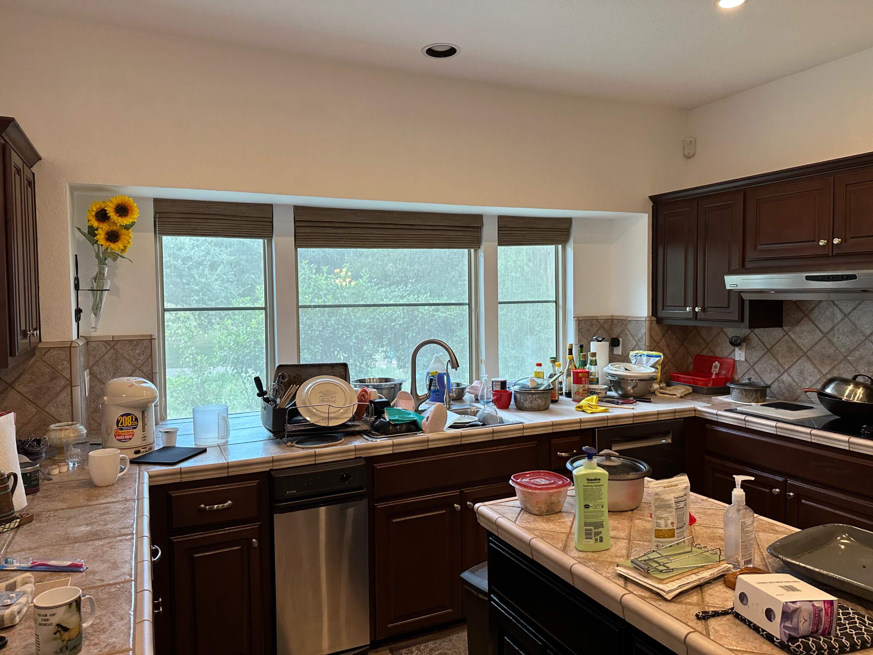 Kitchen remodel using Bertch cabinets, and Cambria quartz countertops by Mena stone surfaces