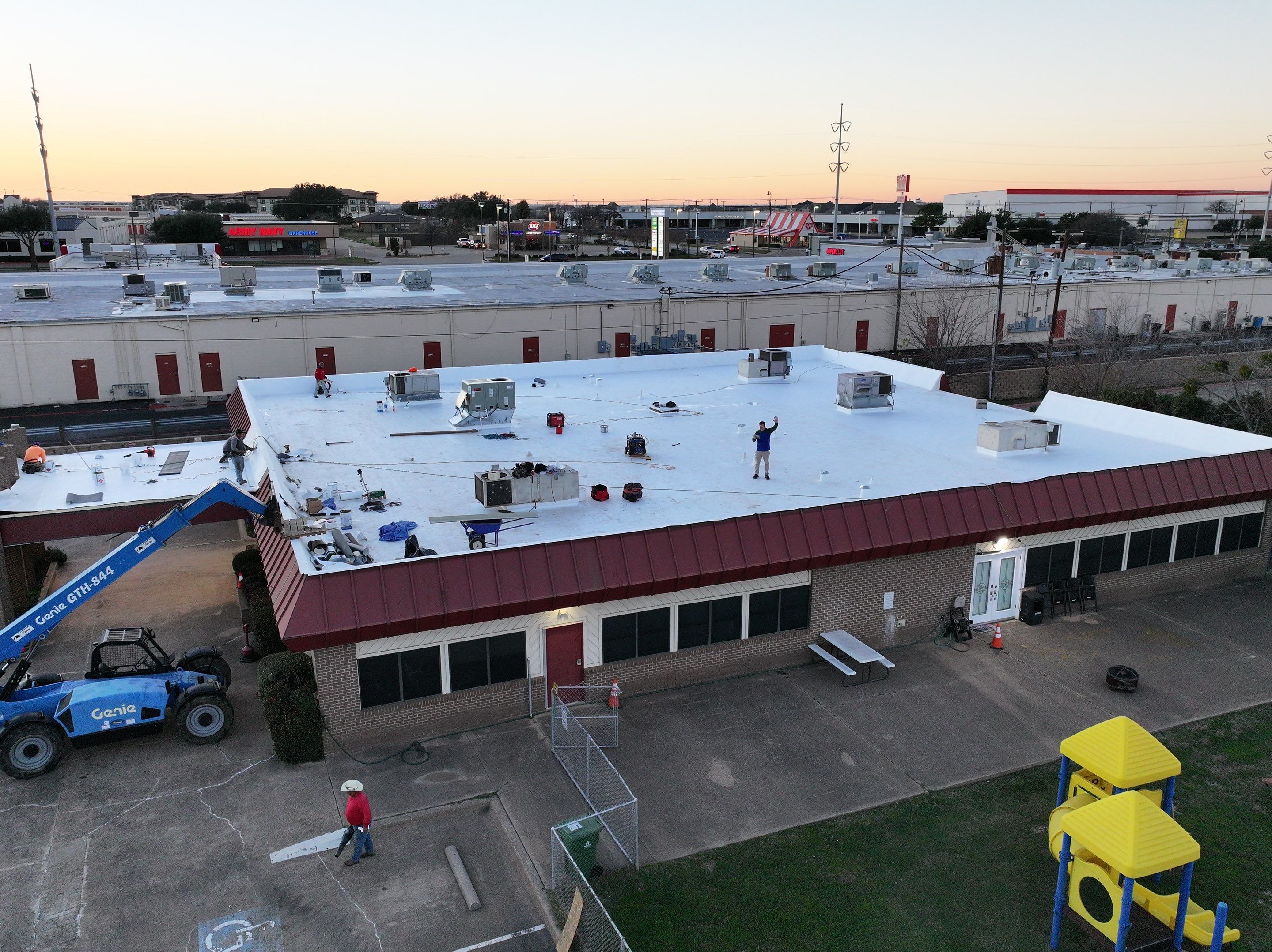 Commercial Roofing Installation using GAF Evergaurd TPO 60 Mil by Becker Roofing and Exteriors