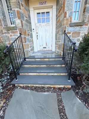 Custom Modern Interior Handrail – Minimalist Steel Design – Bethesda, MD