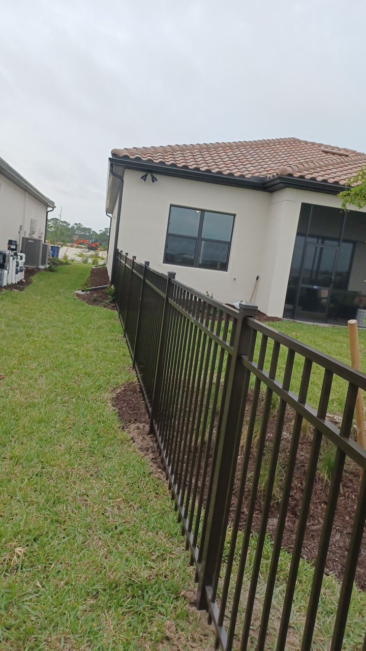 Nokomis, FL 4ft. Tall 3-Rail Bronze Aluminum  by Asap fence and gates, LLC