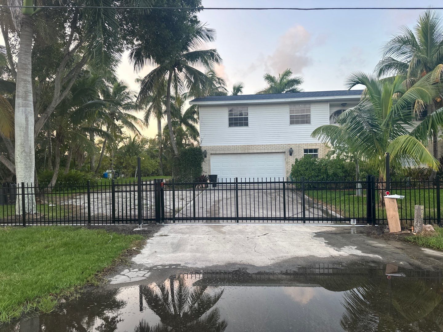 Aluminum Fence Installation using 3 Rail Aluminum Fence by Asap fence and gates, LLC