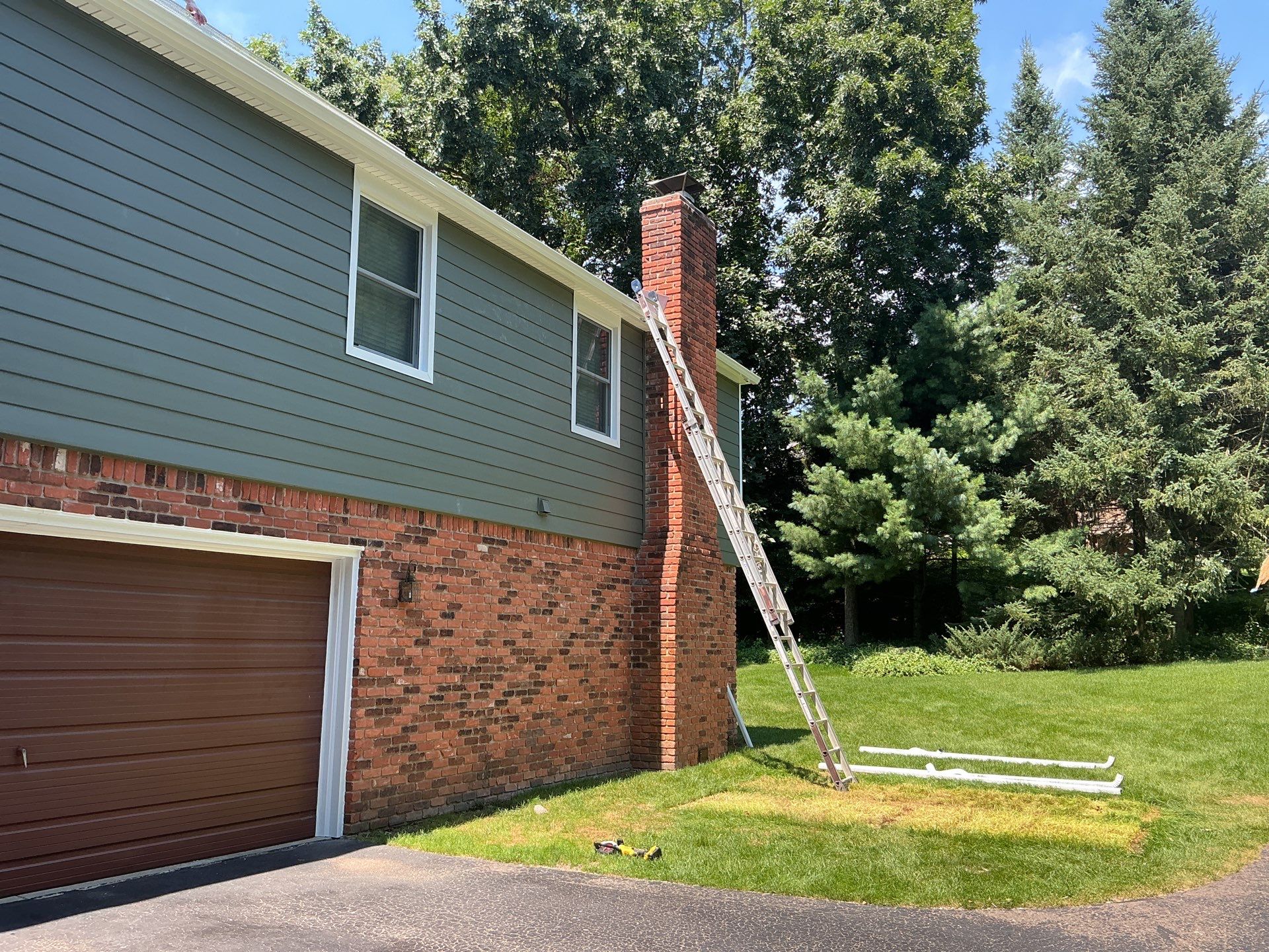 Siding Replacement using Alside Deep Moss by 180 Contractors
