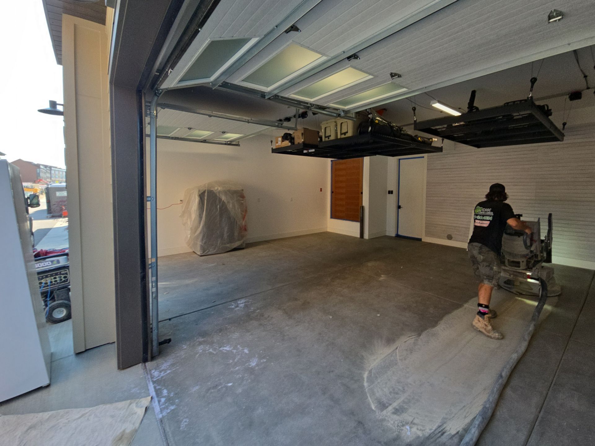 Garage Transformation using Pebble Beach by Croc Coatings, LLC