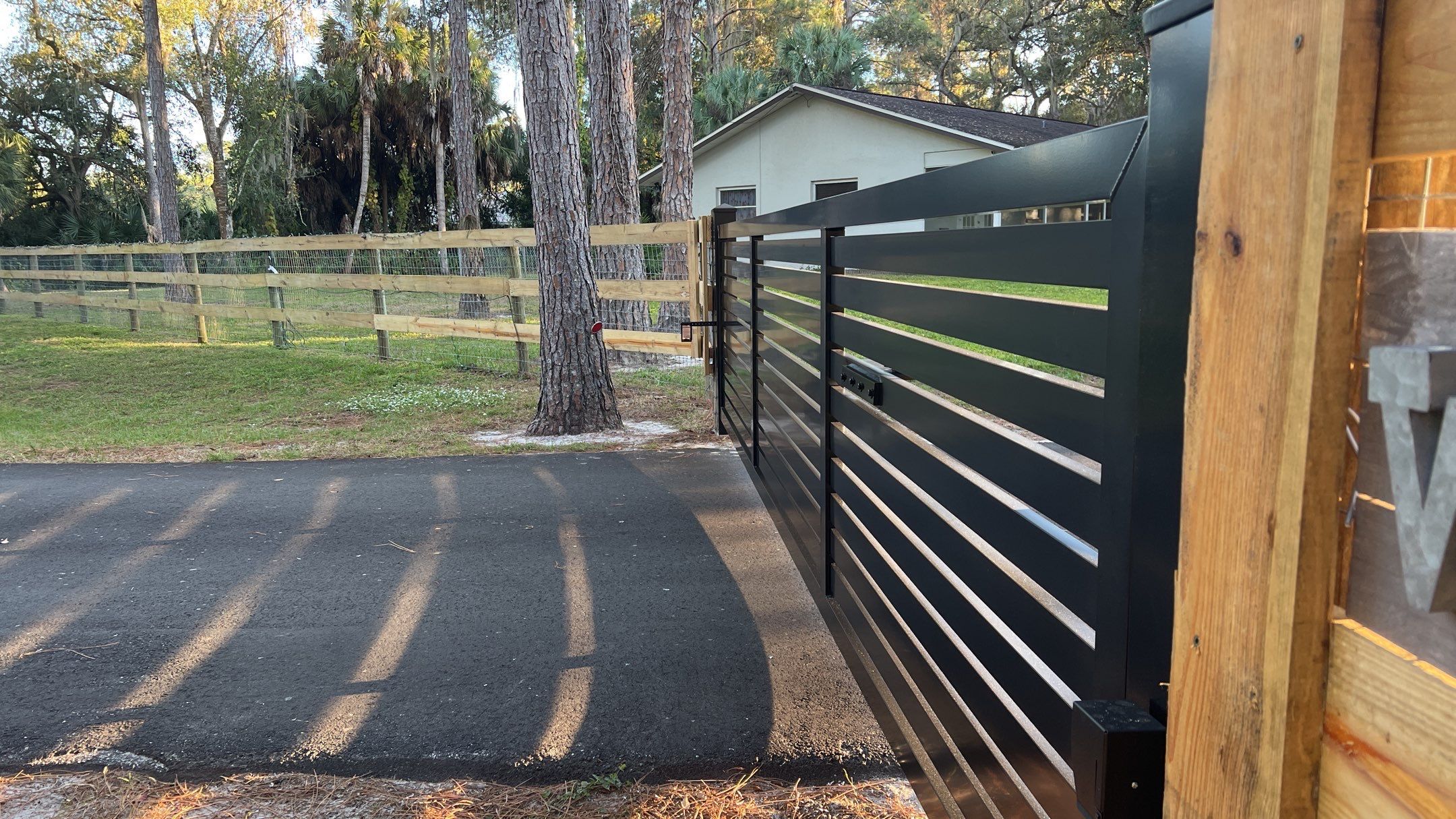 Sarasota, FL Entry Gate with Liftmaster Gate Operator  by Asap fence and gates, LLC