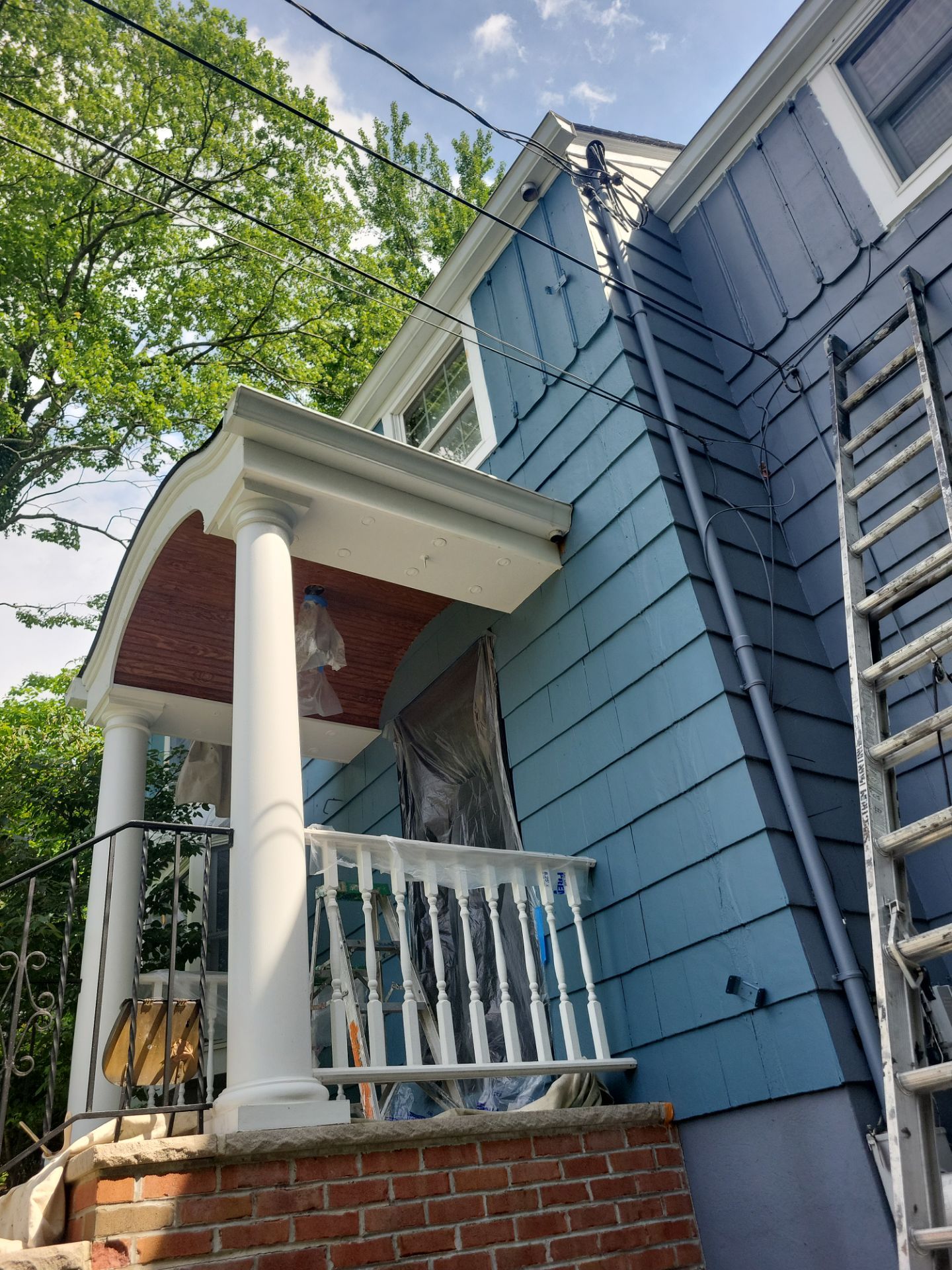 Exterior Painting and Cedar Shingle Siding Repair in Cedar Grove by Spectrum Painting, LLC