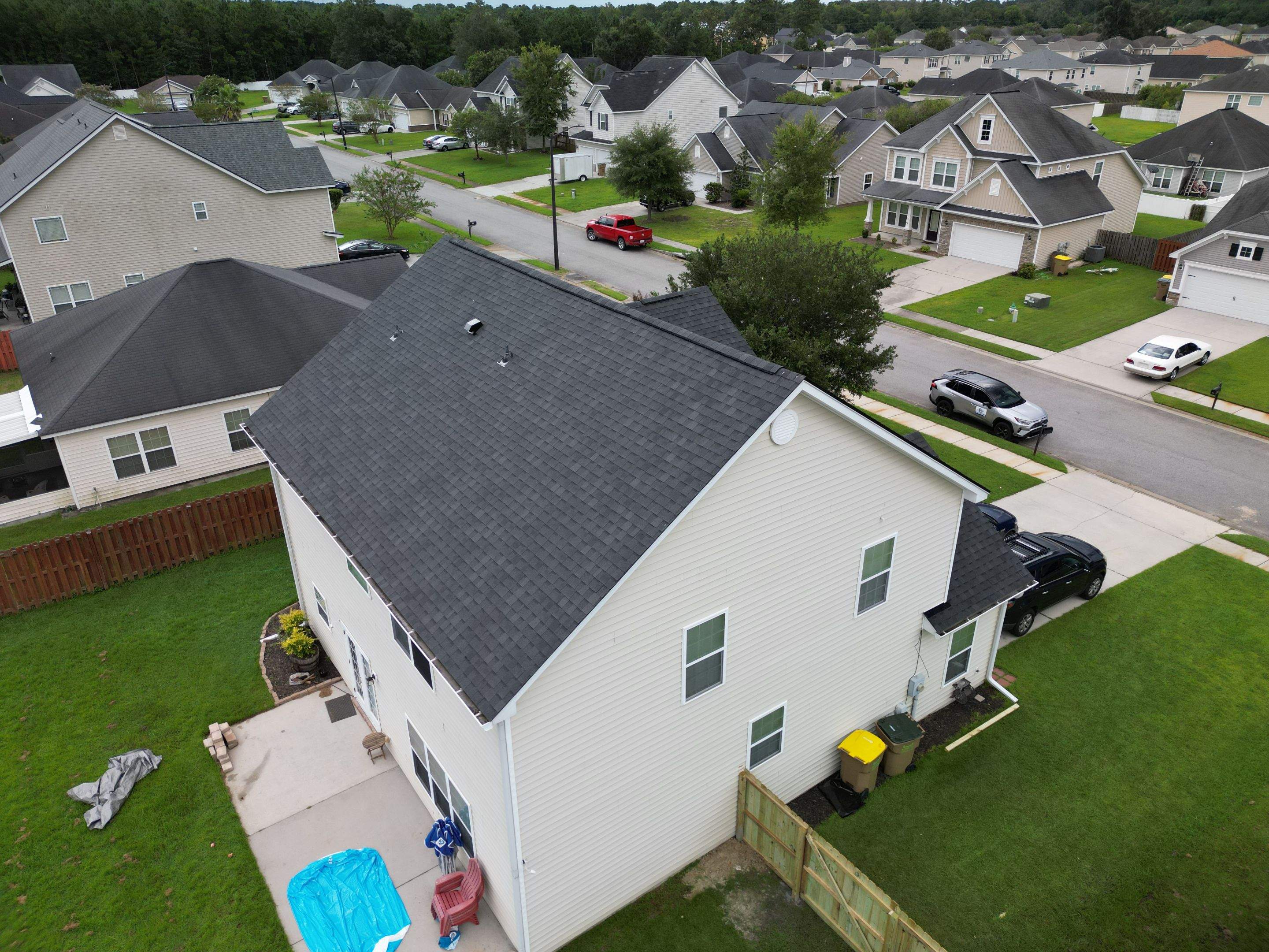 Residential Roofing Installation using Atlas Pinnacle Pristine Black Shadow by Talya Roofing