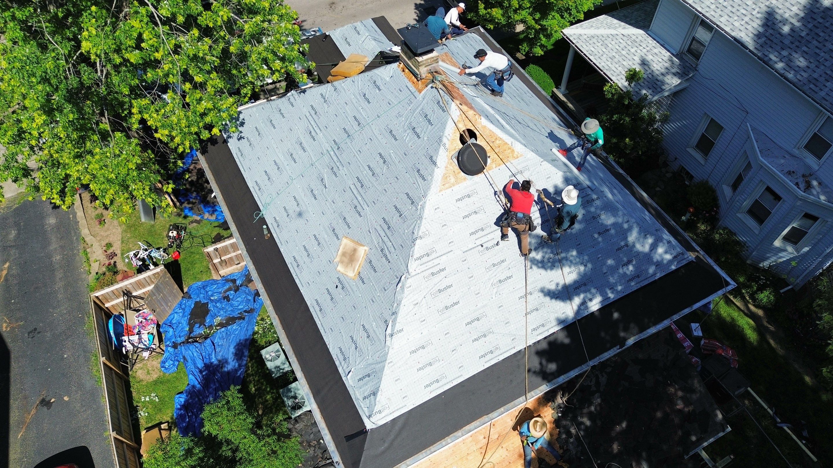 Residential Roofing Installation using Timberline UHDZ Shingles - Appalachian Sky by RoofX 
