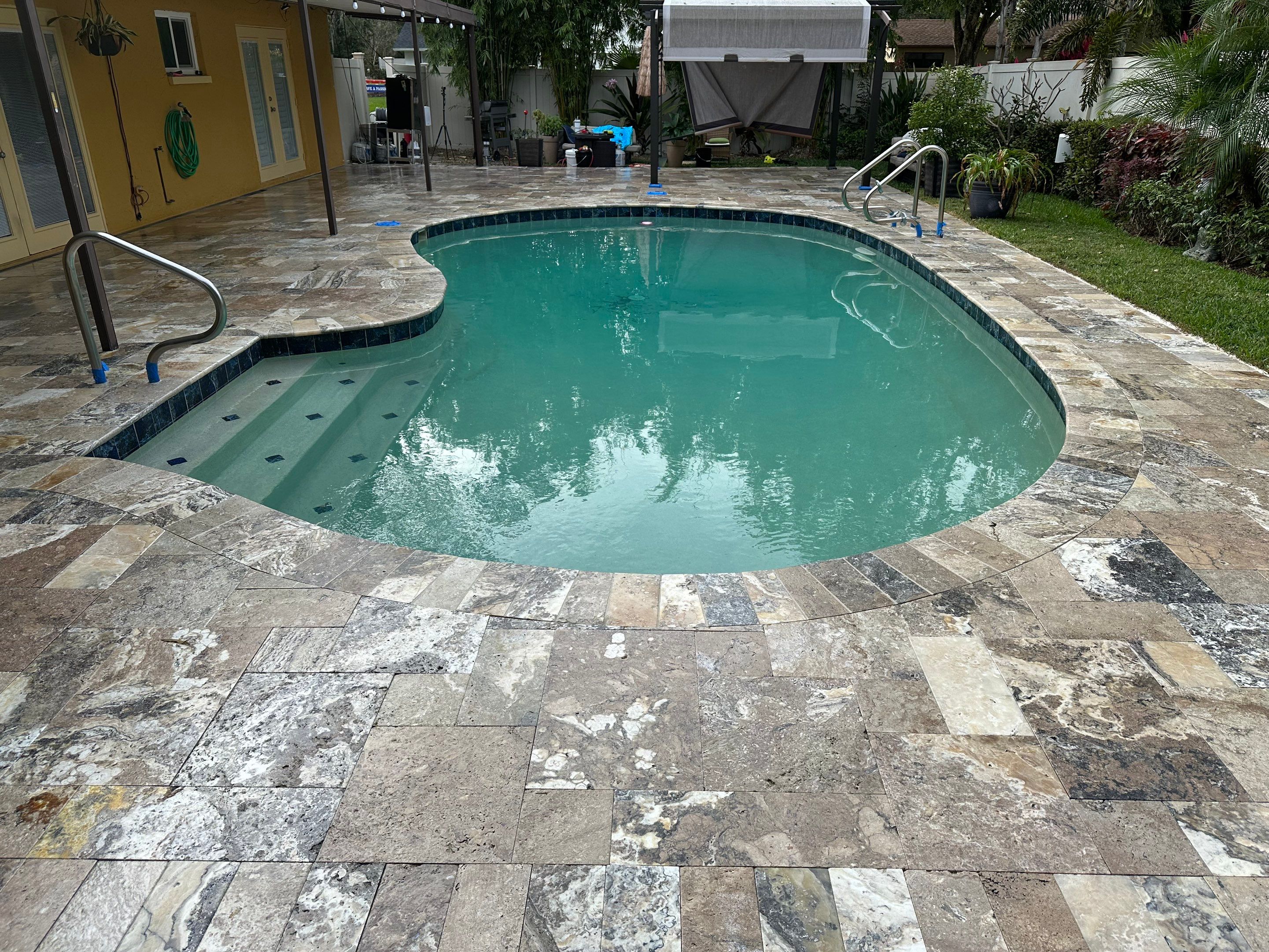 Roof Cleaning Service & Travertine Paver Cleaning by Sunshine AquaWash