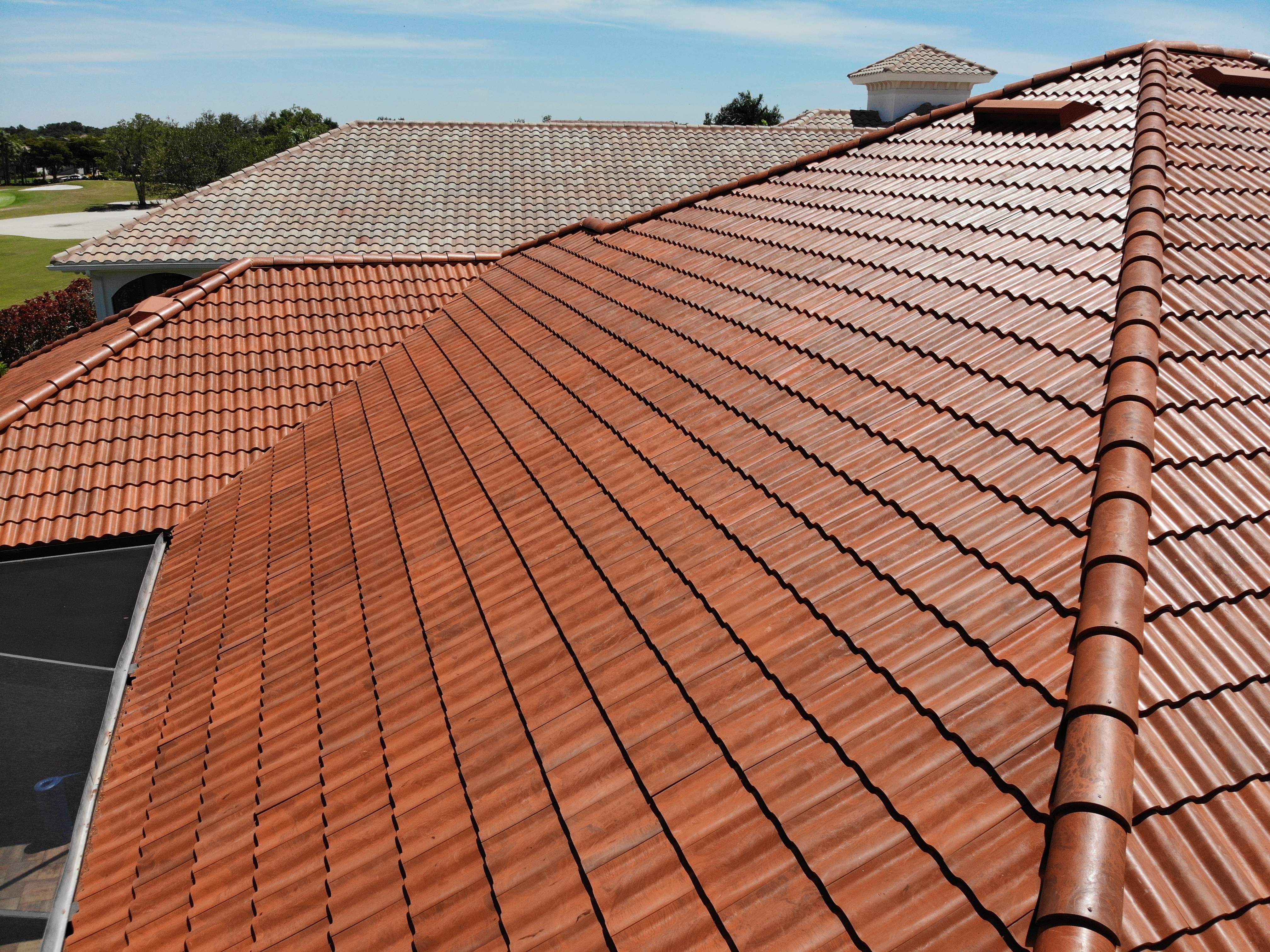 Residential Roofing Installation using Composite Spanish Tile by International Roofing