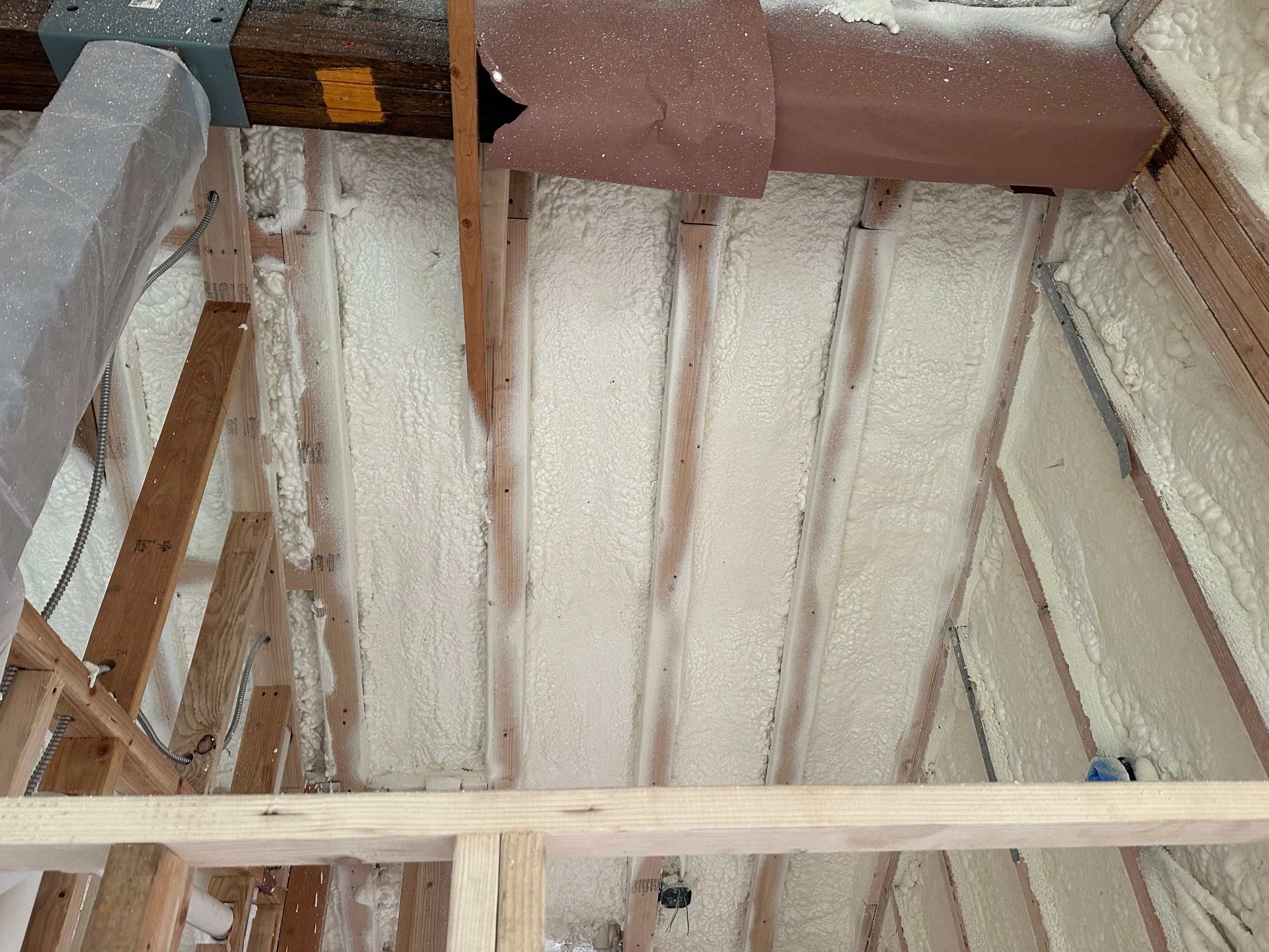 Attic Insulation using Closed Cell Spray Foam by NYS Foam & Energy
