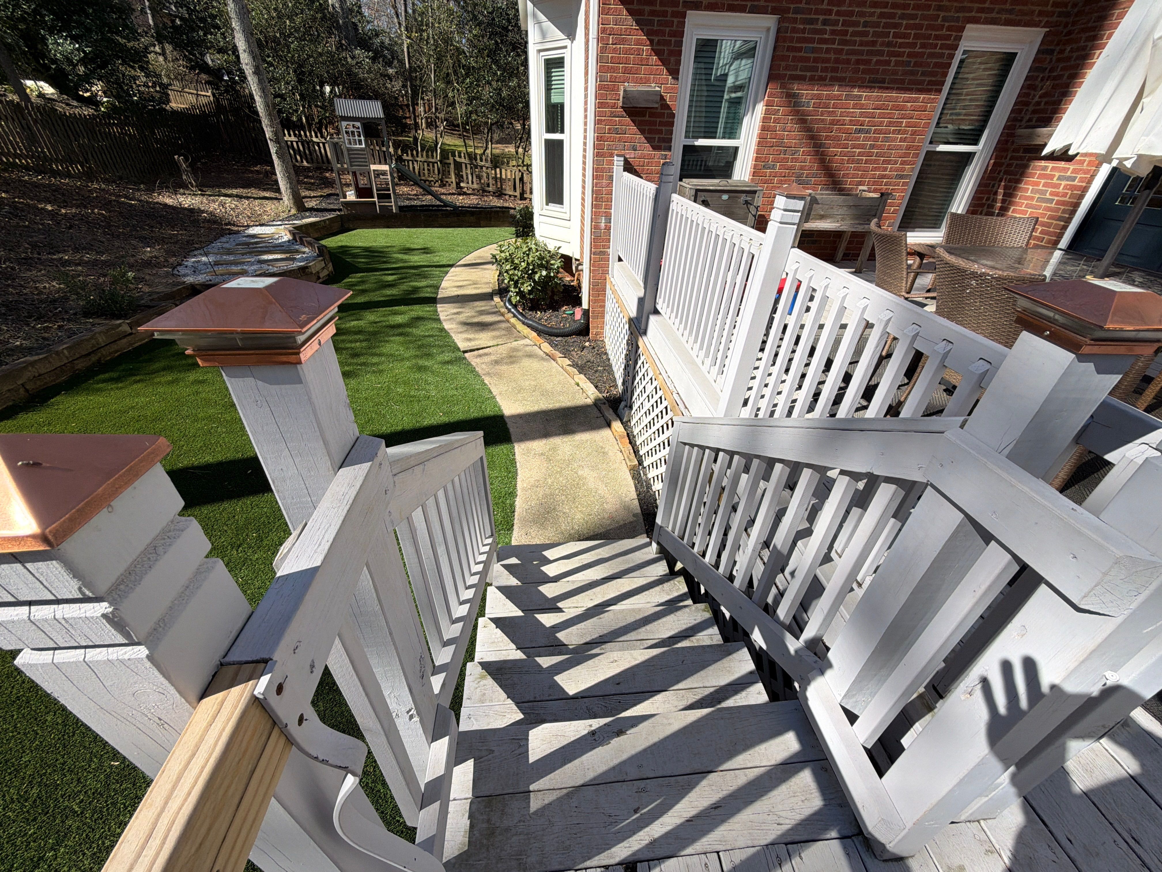 Alpharetta, GA Deckorators Deck Build with Trex Railing by Nelson Exteriors 