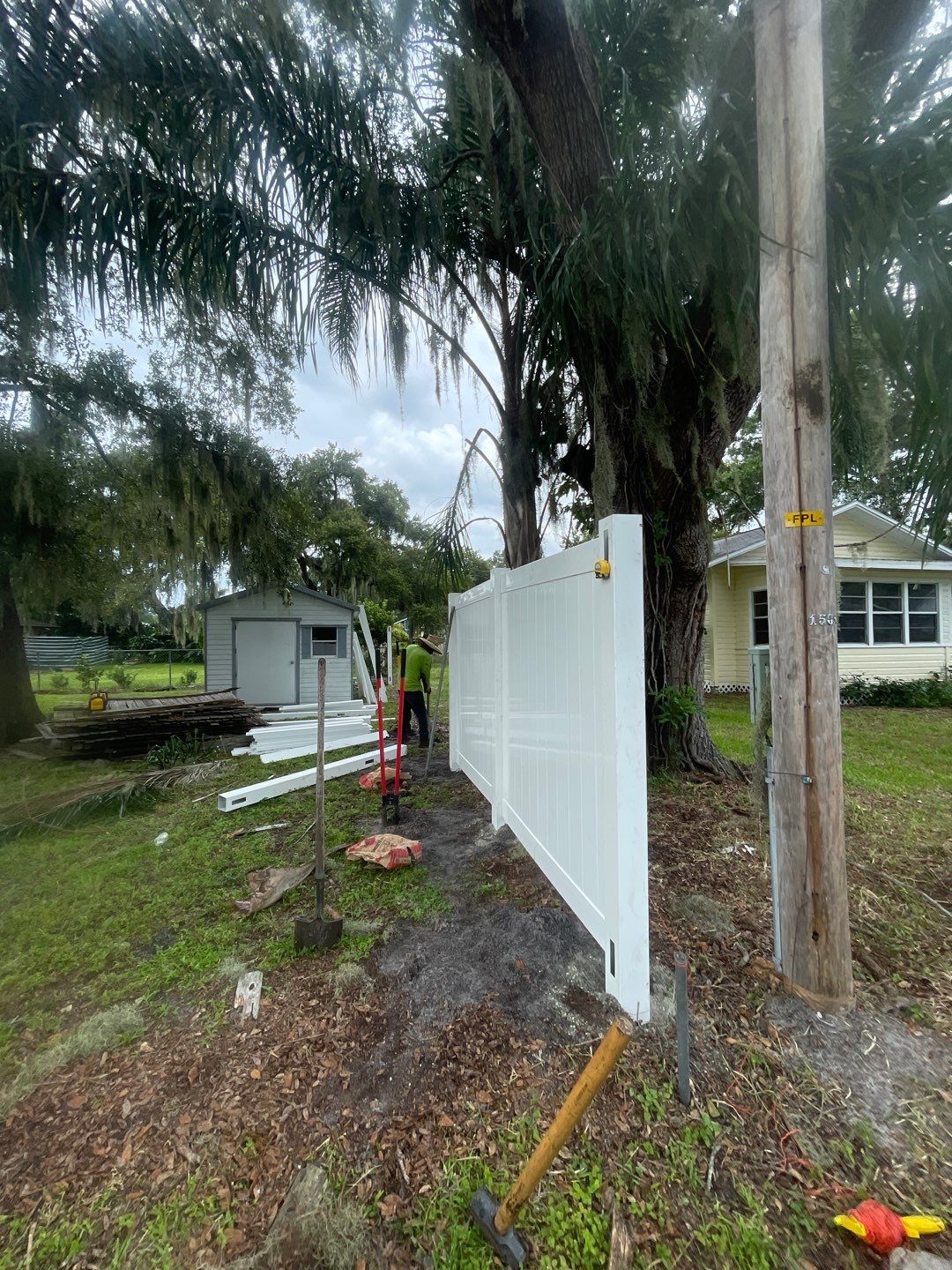 Palmetto, FL 6ft. Tall White Vinyl Privacy Fence  by Asap fence and gates, LLC