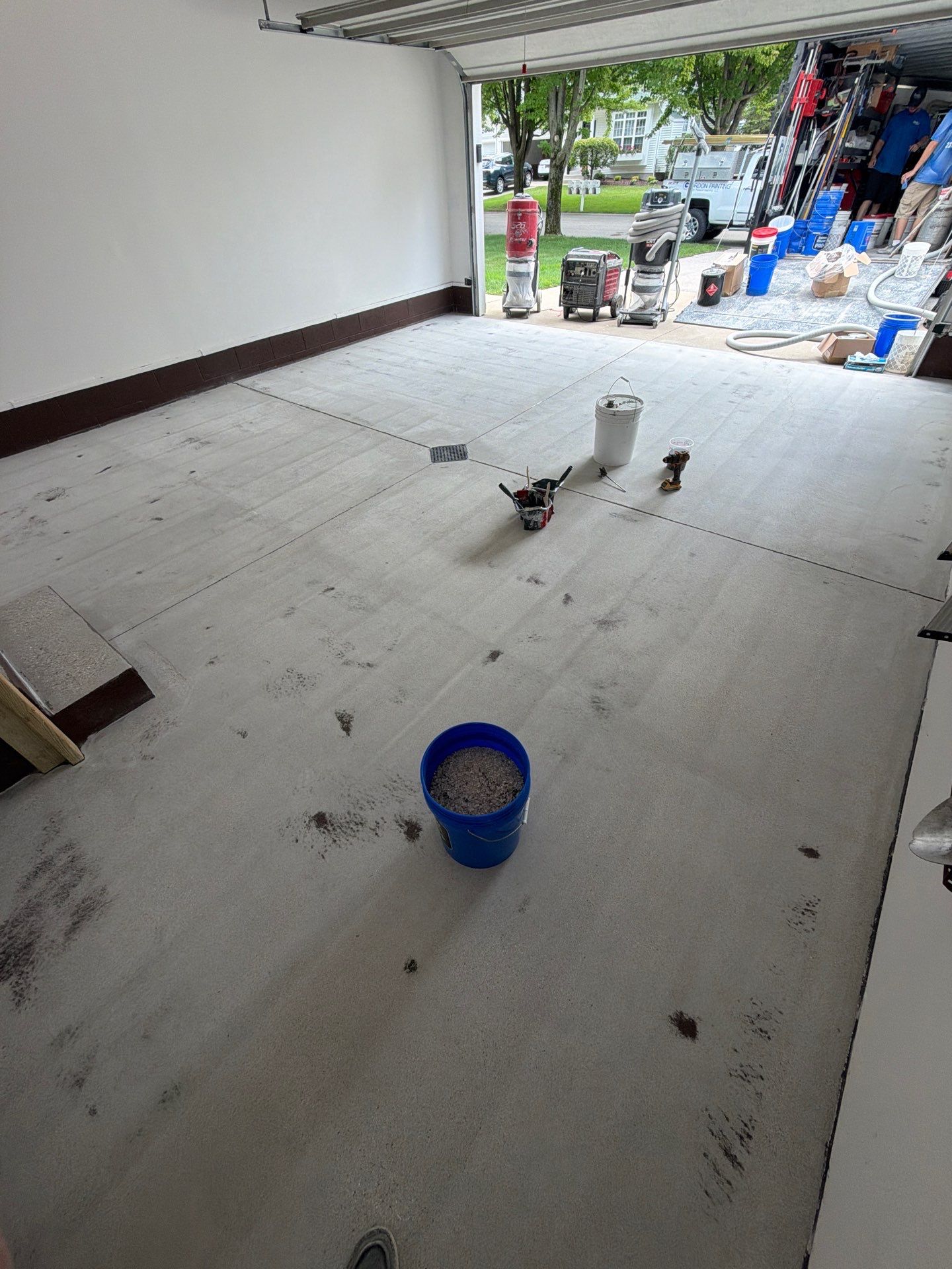 Epoxy Flake Floor Installation with Pumice Finish in Spring Lake by Gordon Painting