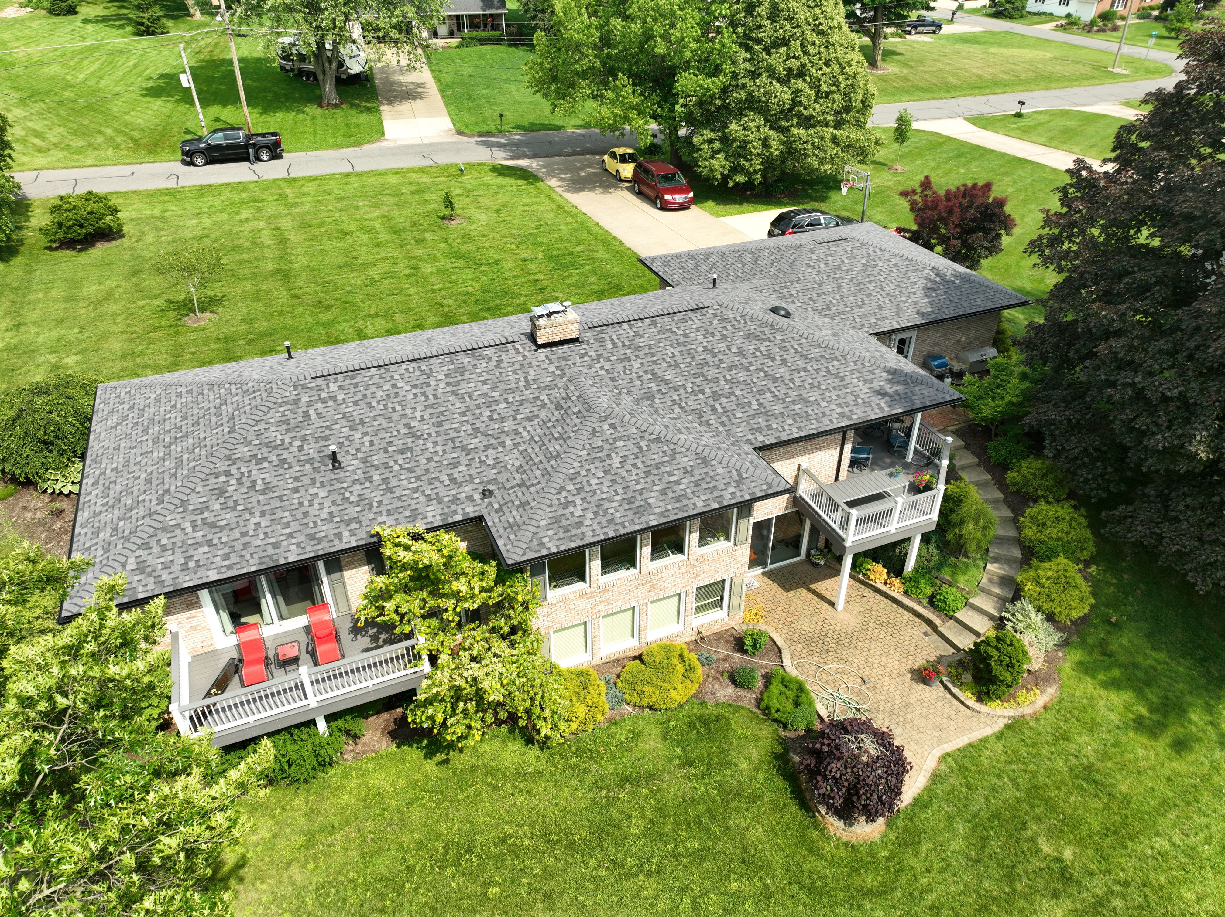 Residential Roof — Nine Aerial Views of a Perfect Install by Cornerstone Roofing And Siding
