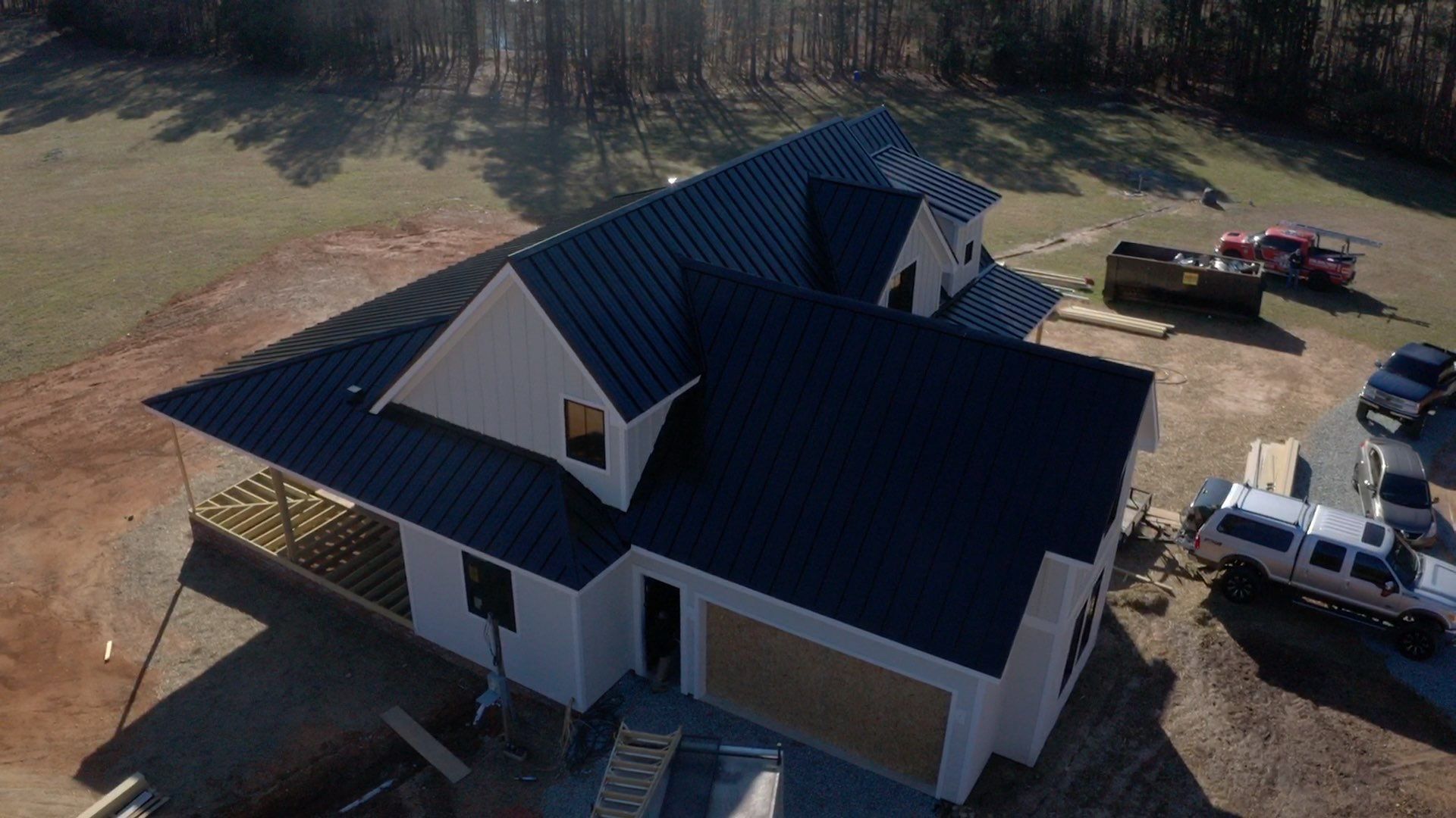 Custom Home Metal Roof Installation by Just In Time Roofing and Restoration