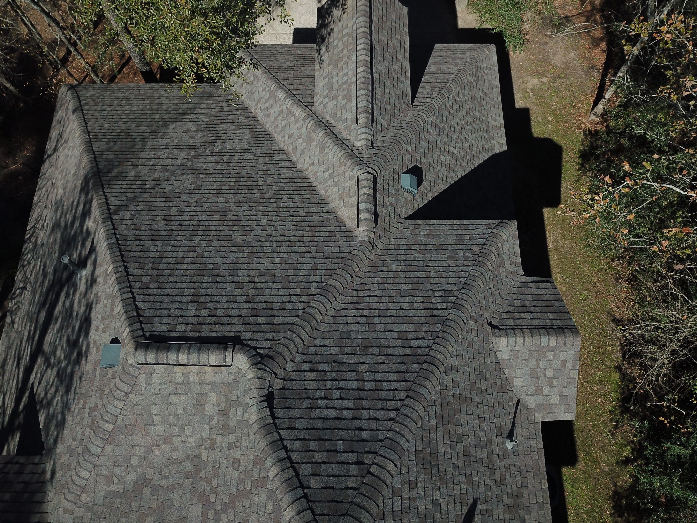 OC Duration Driftwood by HHH Roofing & Construction