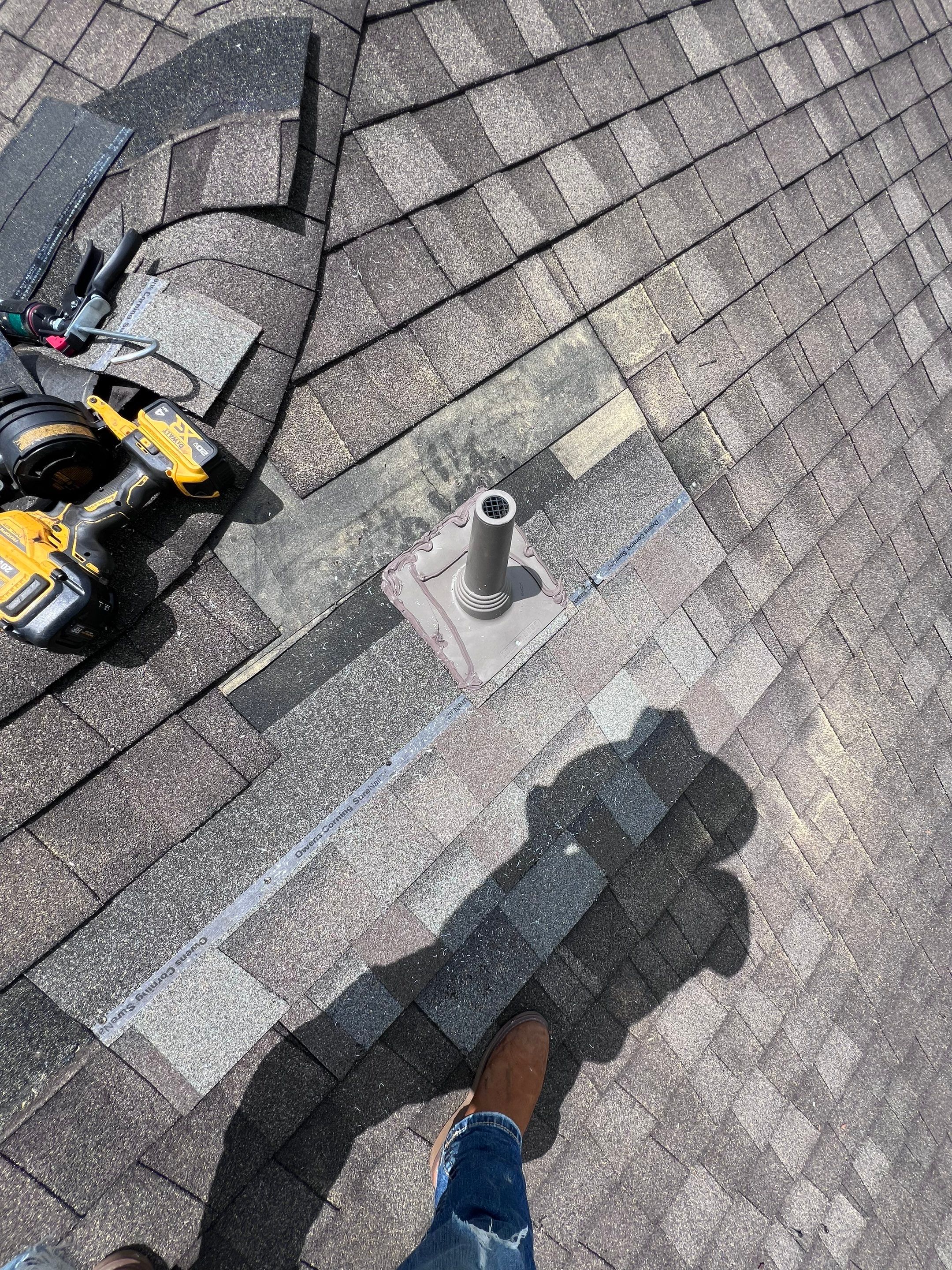 Hail Damage using Owen's Corning Duration (Lifetime) Shingles by Roof Repair Services LLC