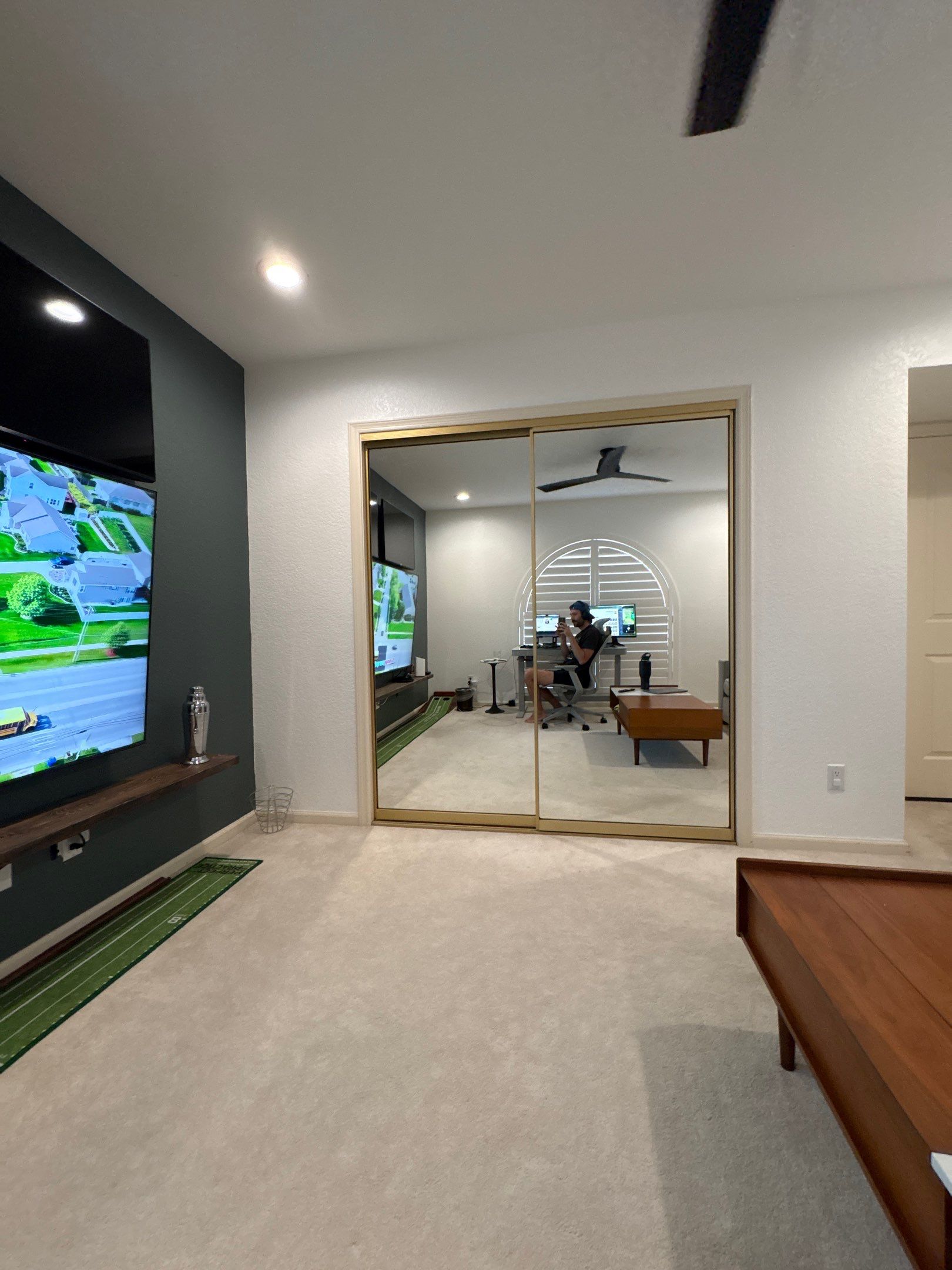 Phoenix Home Office Setup with Plantation Shutters and AV Installation by CompanyCam Sales Demo