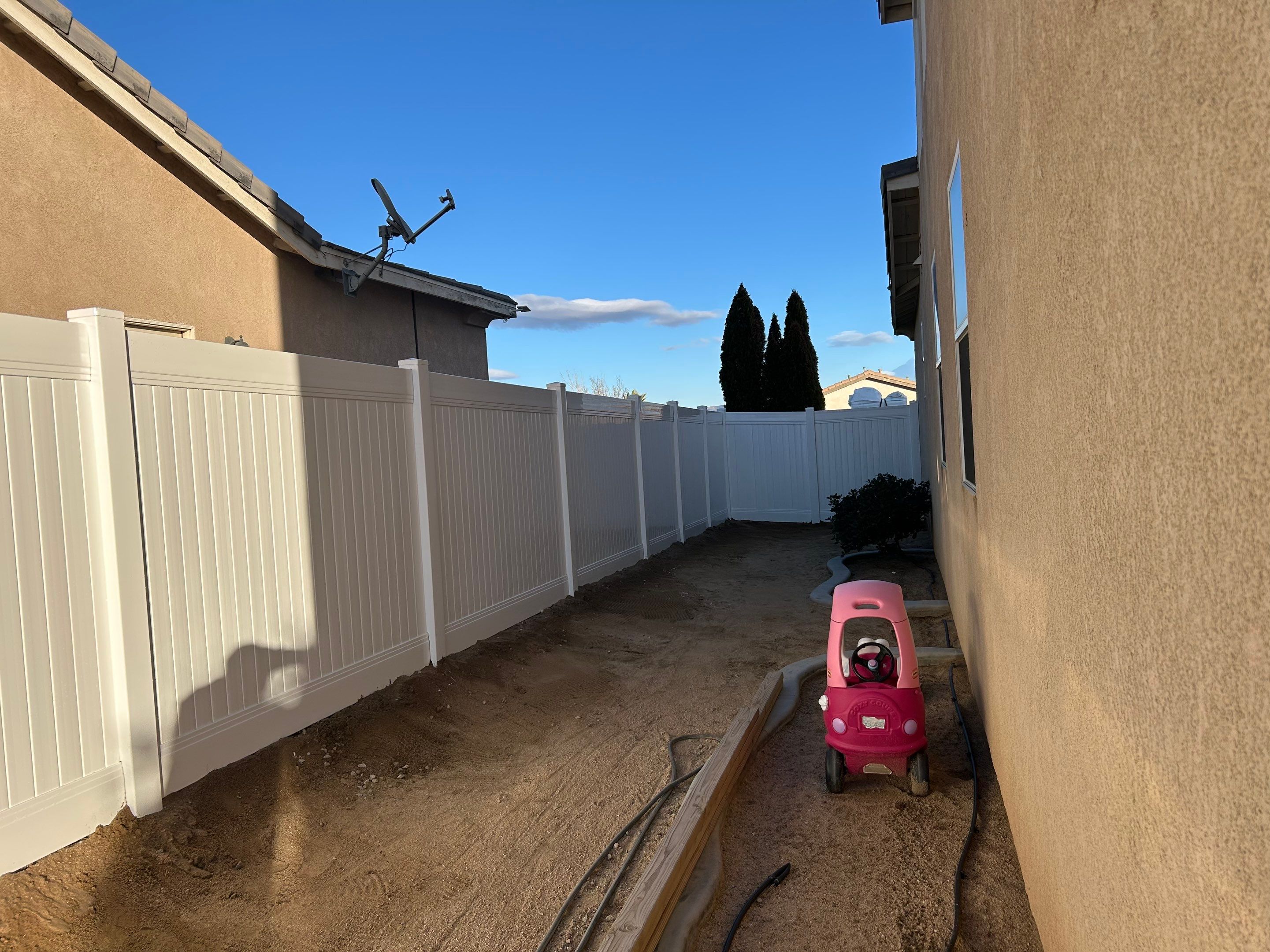 6ft White Privacy Vinyl by Fence Guys Inc.