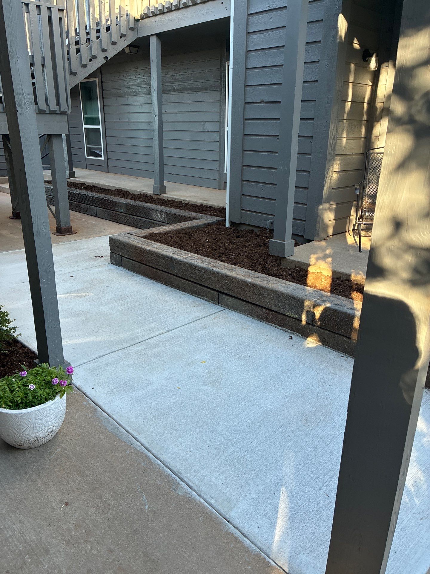 Landscape and concrete work by Clays Services Inc