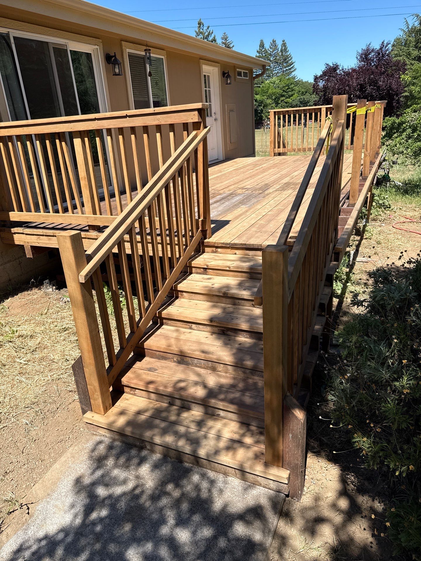 New Shade Cover for existing Porch by JRS Construction