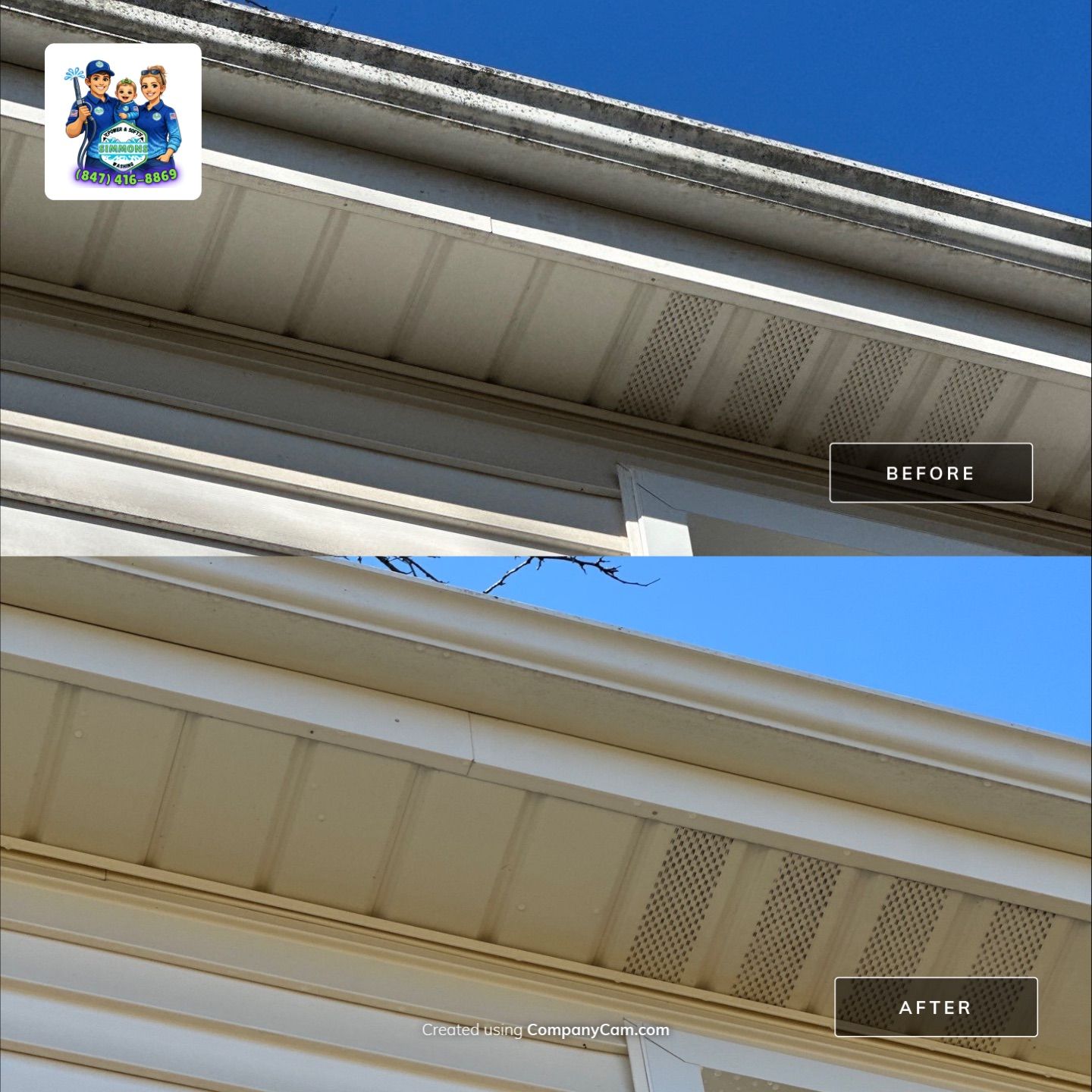 Project in Glenview by Simmons Power & Soft Washing