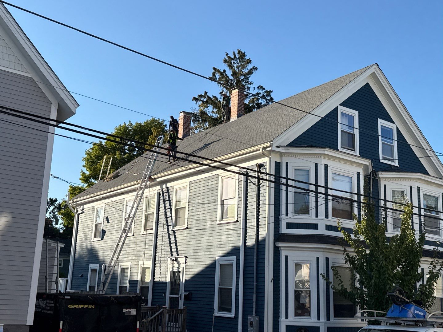 Half Roof Replacement for Solar Installation – Townhouse with New Plywood Decking by Sensible Home Solutions