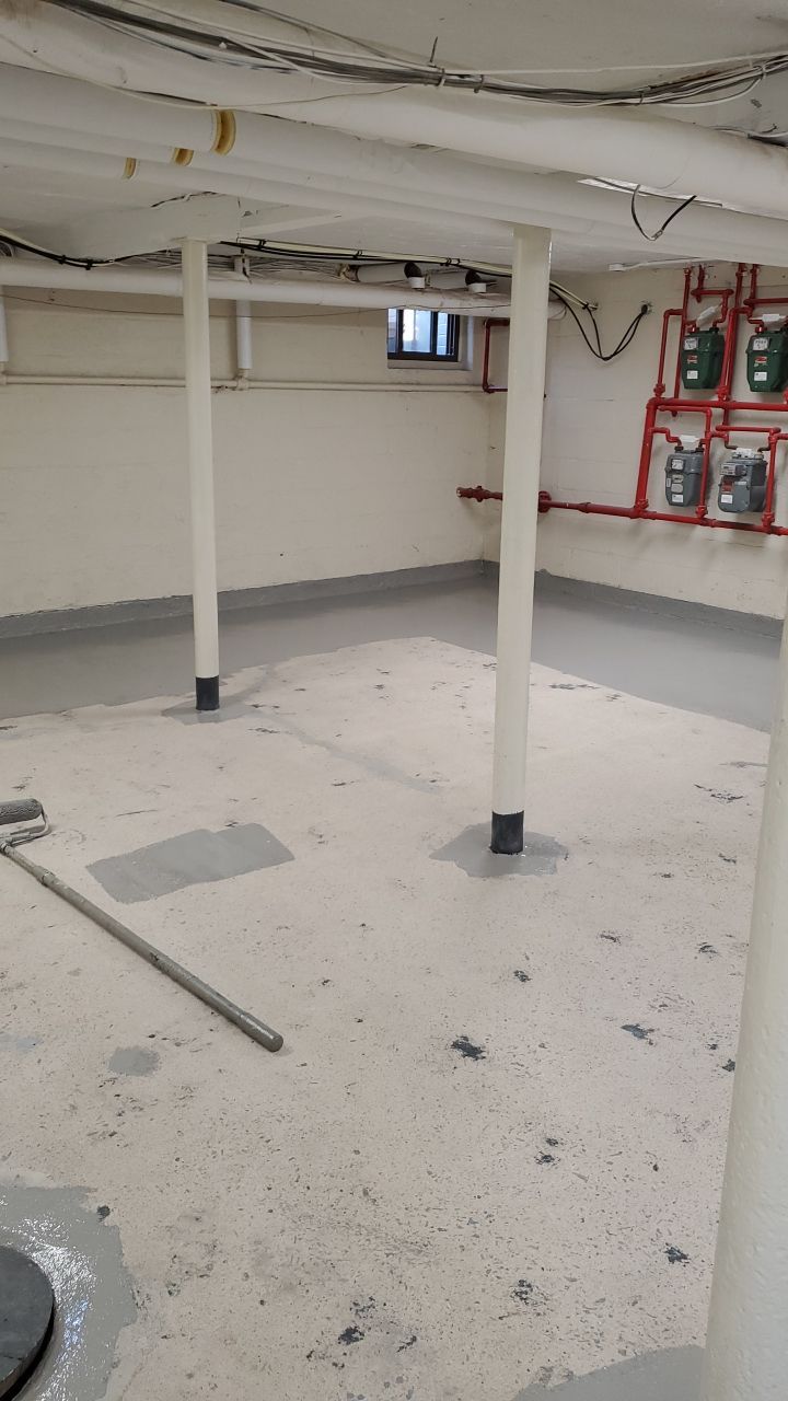 Laundry Room Floor Coating using Penntek- Silver Creek by Spectrum Painting, LLC