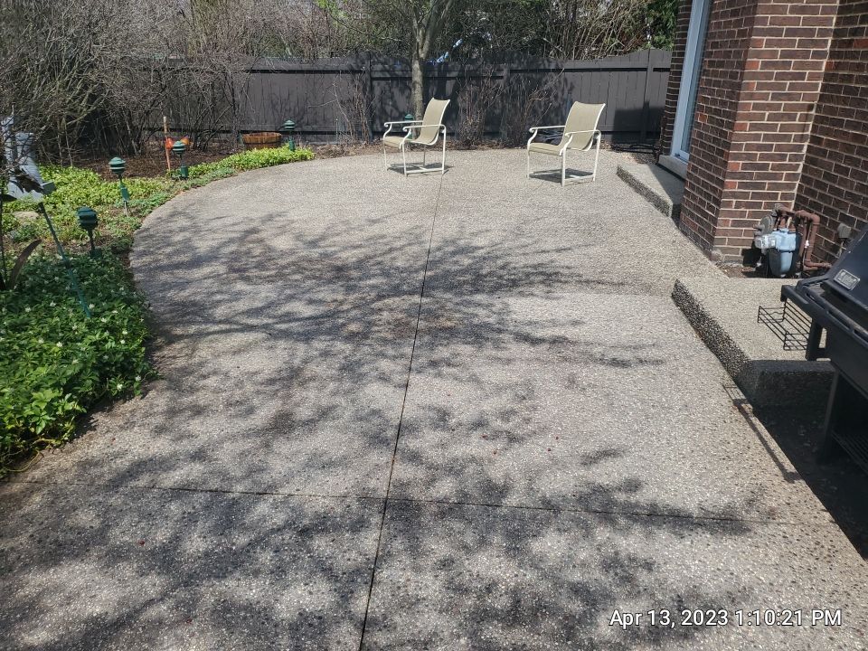 Northbrook, IL aggregate strip and re seal by Northern Power Washing LLC.
