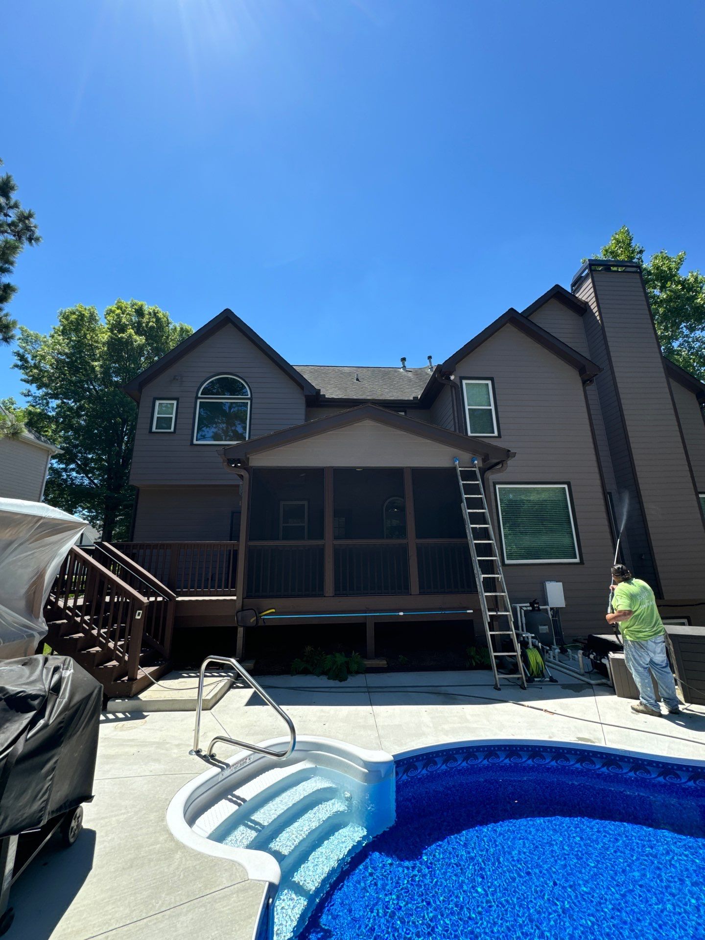 Full Exterior Painting and Gutter Replacement for Powder Springs Home by Swift Home Renovations