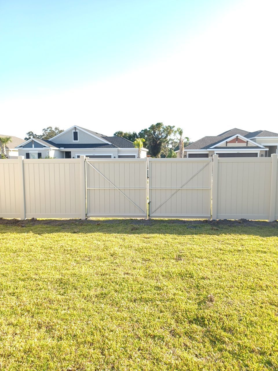 Palmetto, FL 6ft. Tall Tan Vinyl Privacy Fence  by Asap fence and gates, LLC