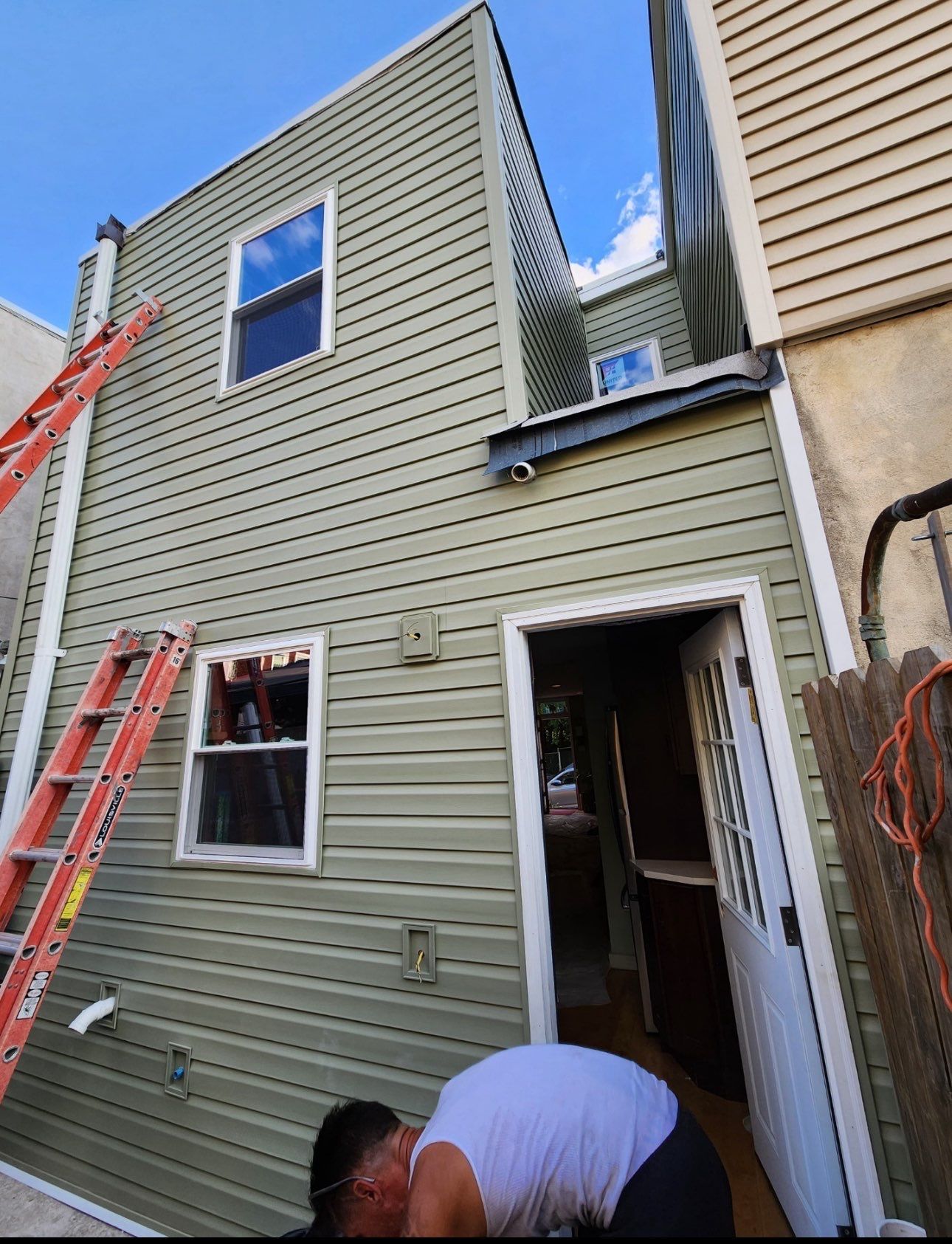 Back Wall Siding Replacement & Breezeway Roof. by Philadelphia Quality Roofing