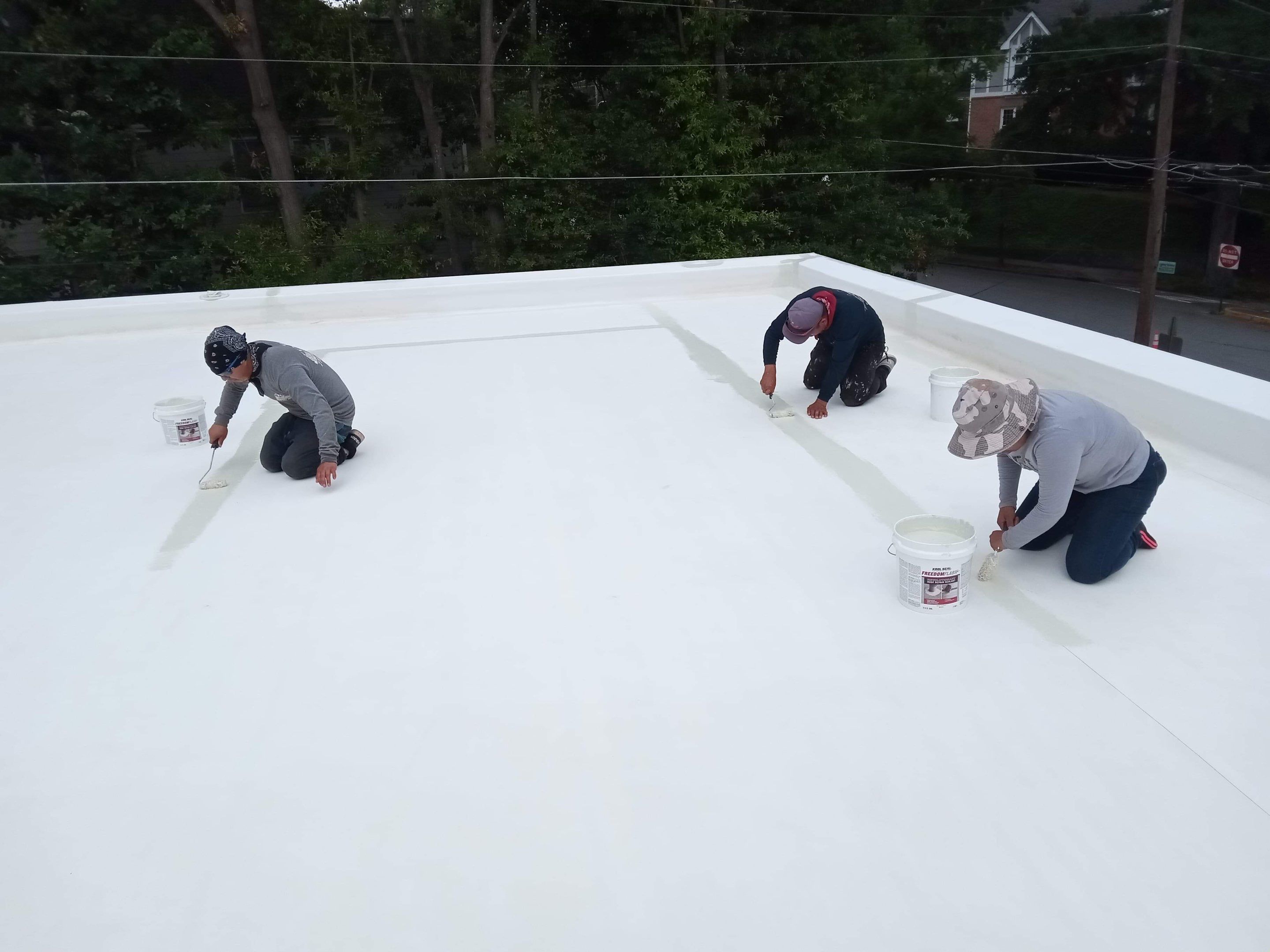 roof coating and partial TPO replacement by Nailed It Roofing & Remodeling LLC