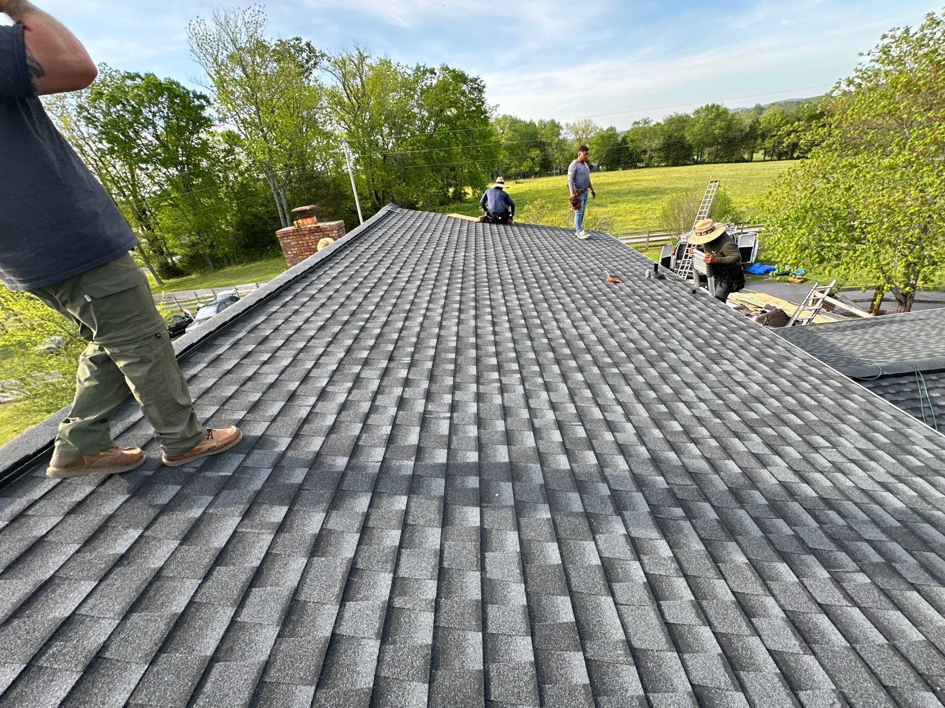 Residential Roofing Installation using GAF Timberline HDZ Charcoal by Undersun Roofing 