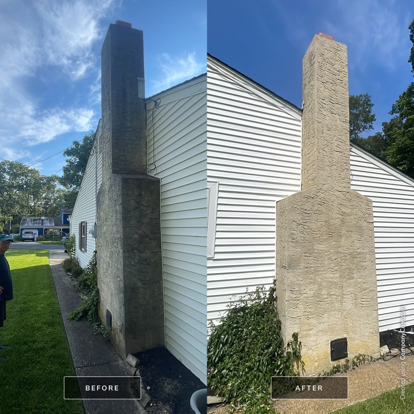 Fire Place Wash & House Wash by SJ Exterior