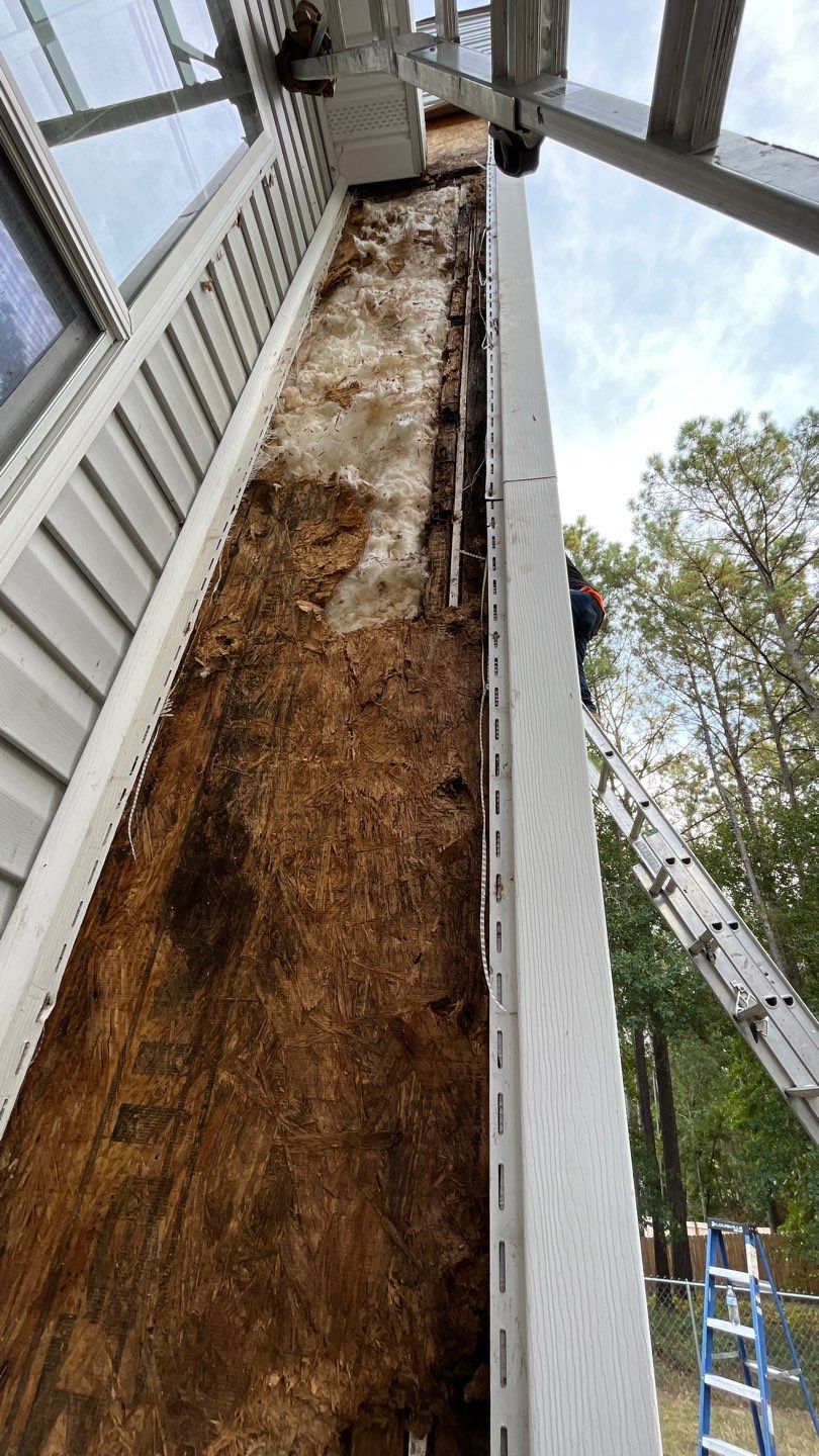 Roof Repair and Chimney Framing Repair by Midlands Roofing & Exteriors